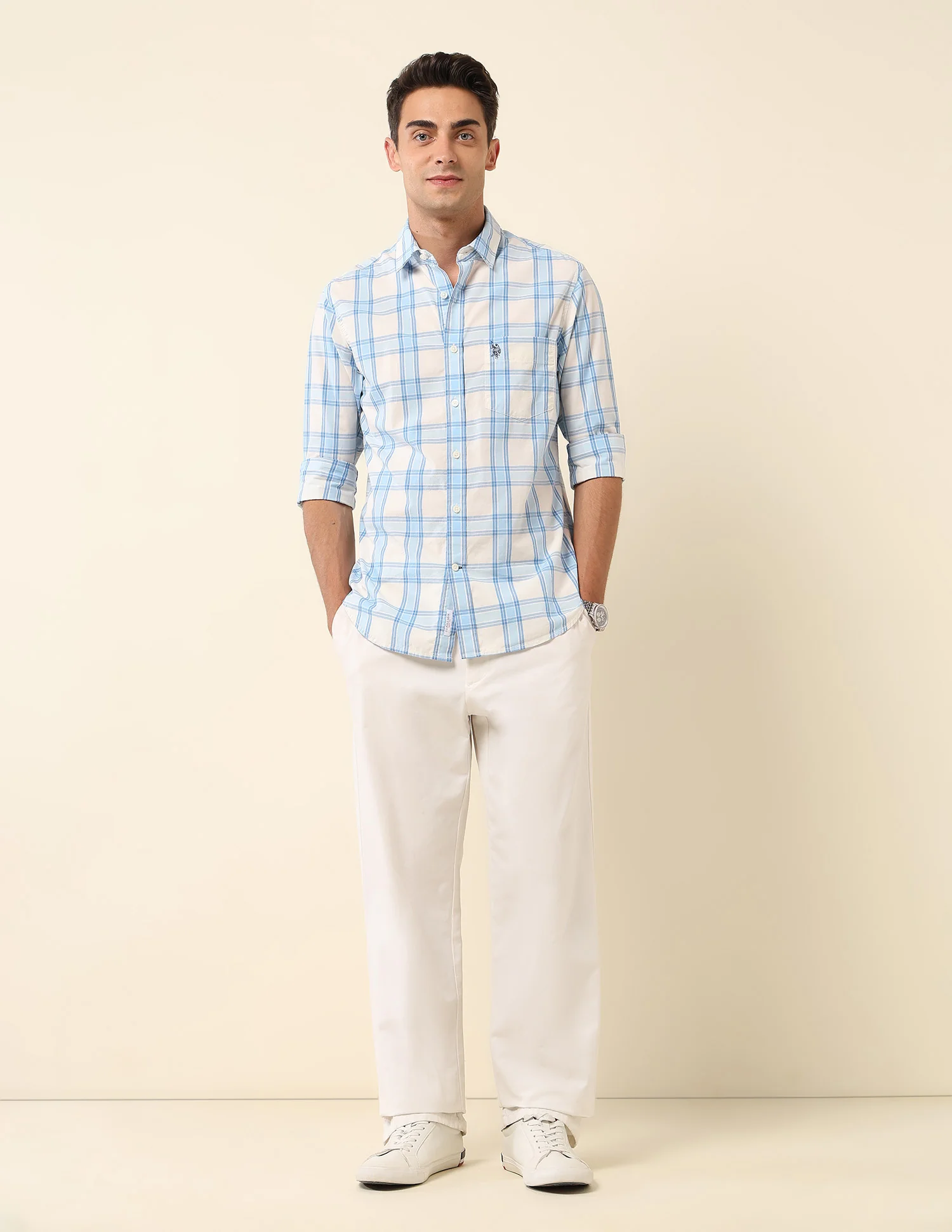 Pure Cotton Tartan Checked Shirt - Image 3