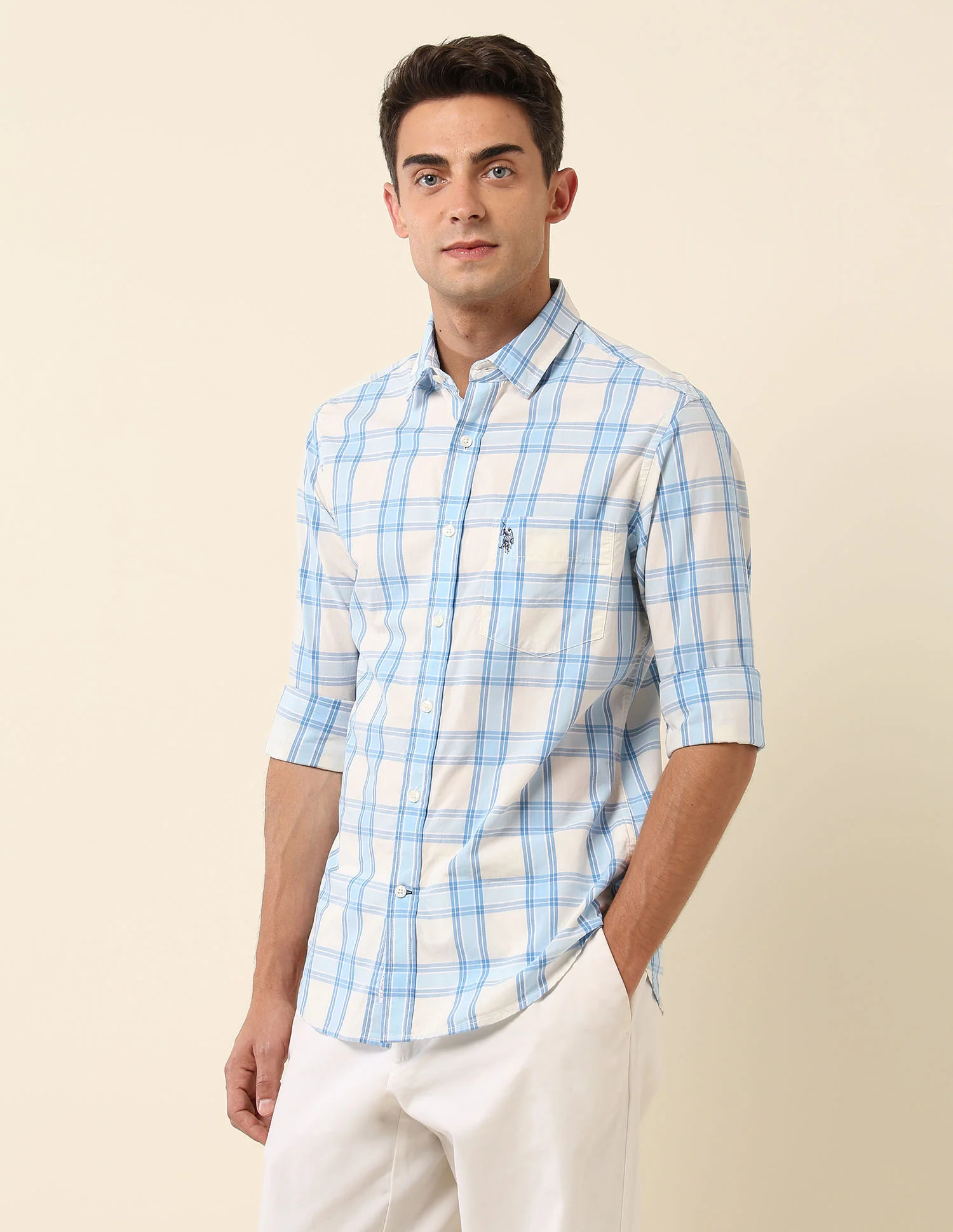 Pure Cotton Tartan Checked Shirt - Image 4