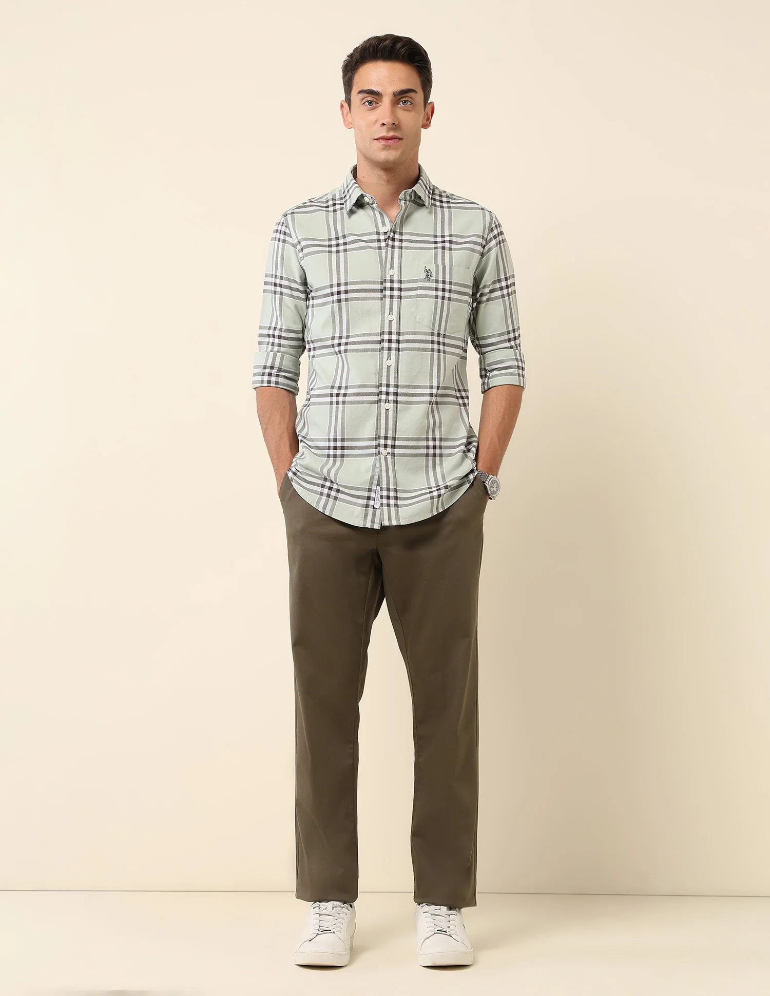 Pure Cotton Tartan Checked Shirt - Image 3