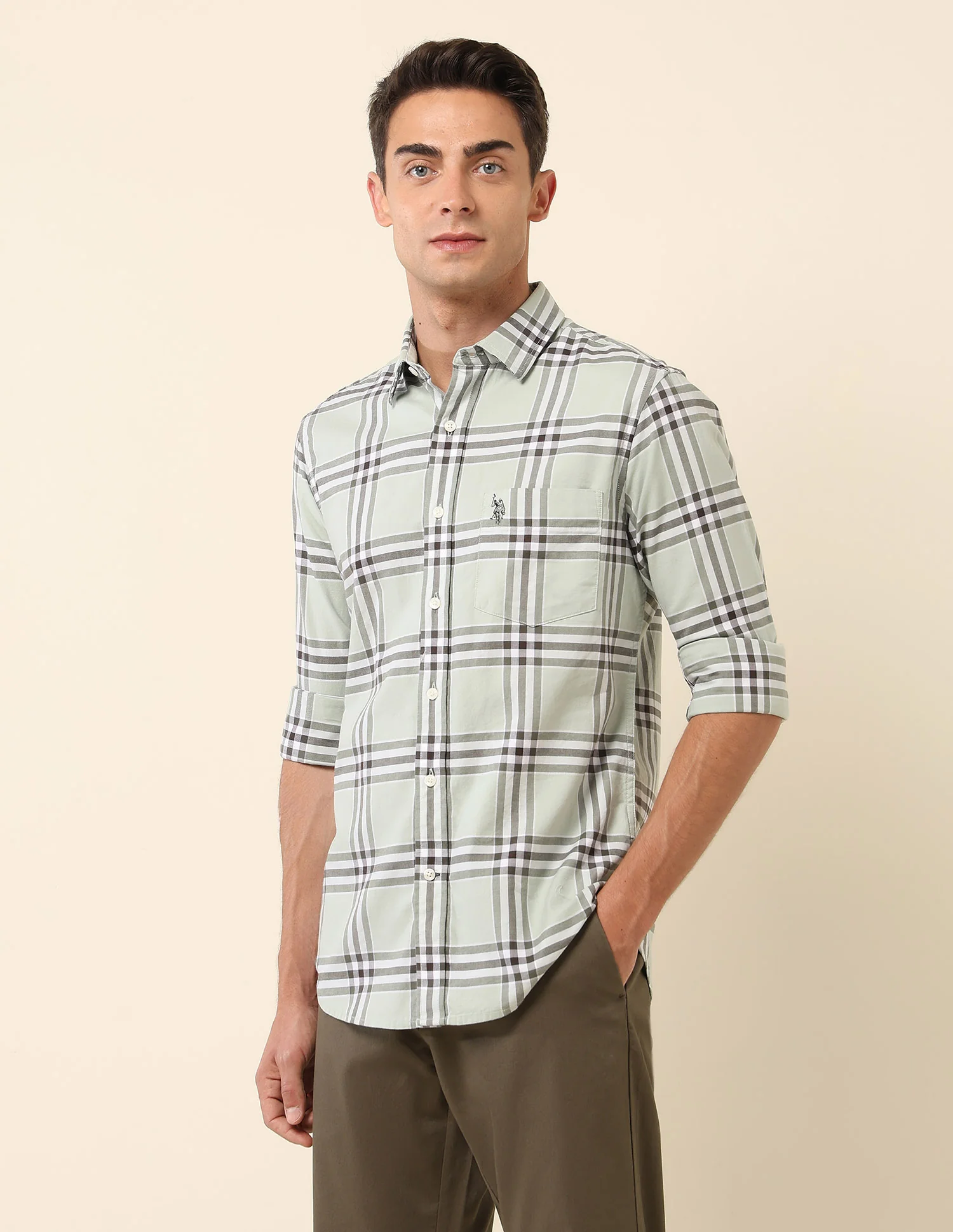 Pure Cotton Tartan Checked Shirt - Image 4