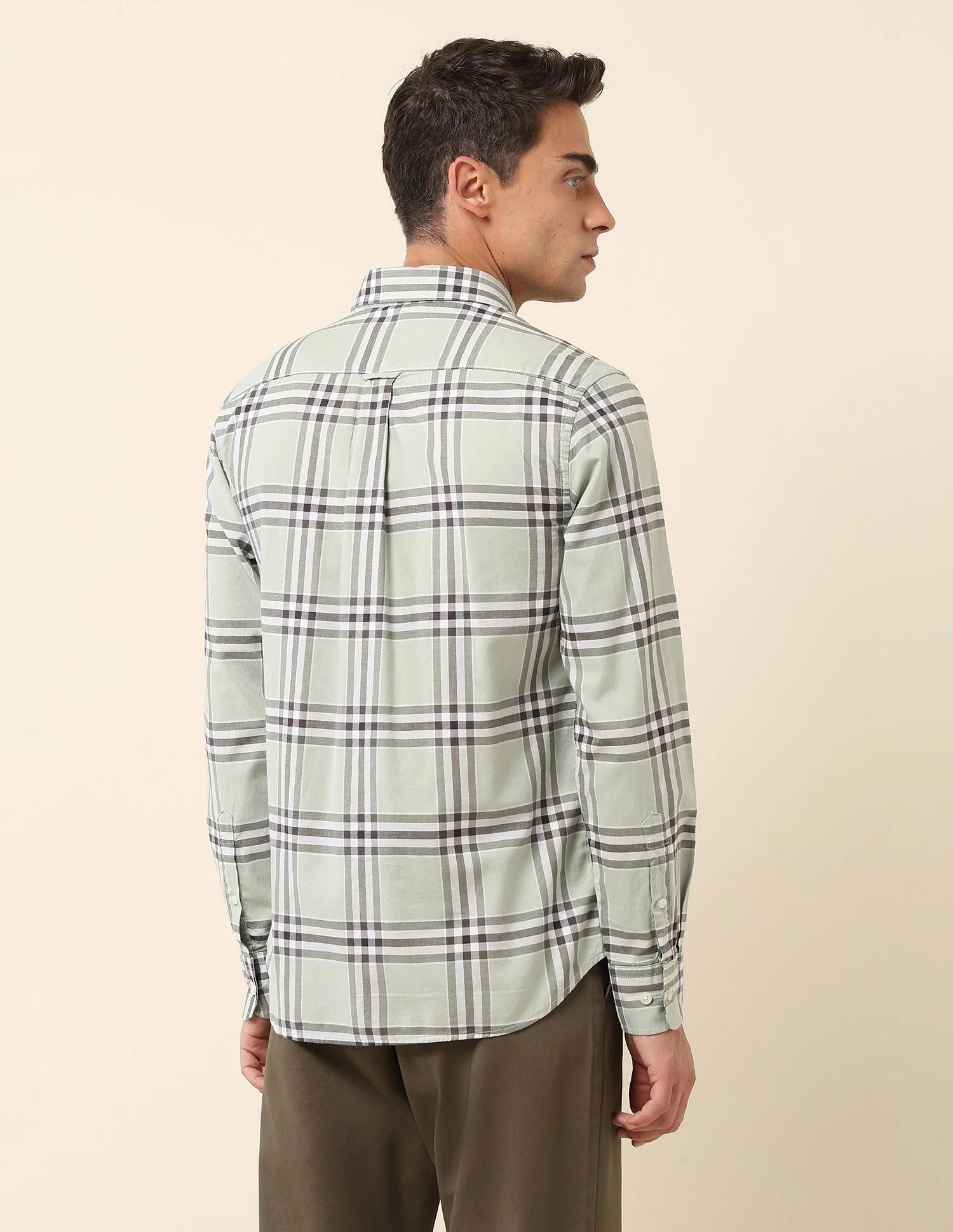 Pure Cotton Tartan Checked Shirt - Image 5
