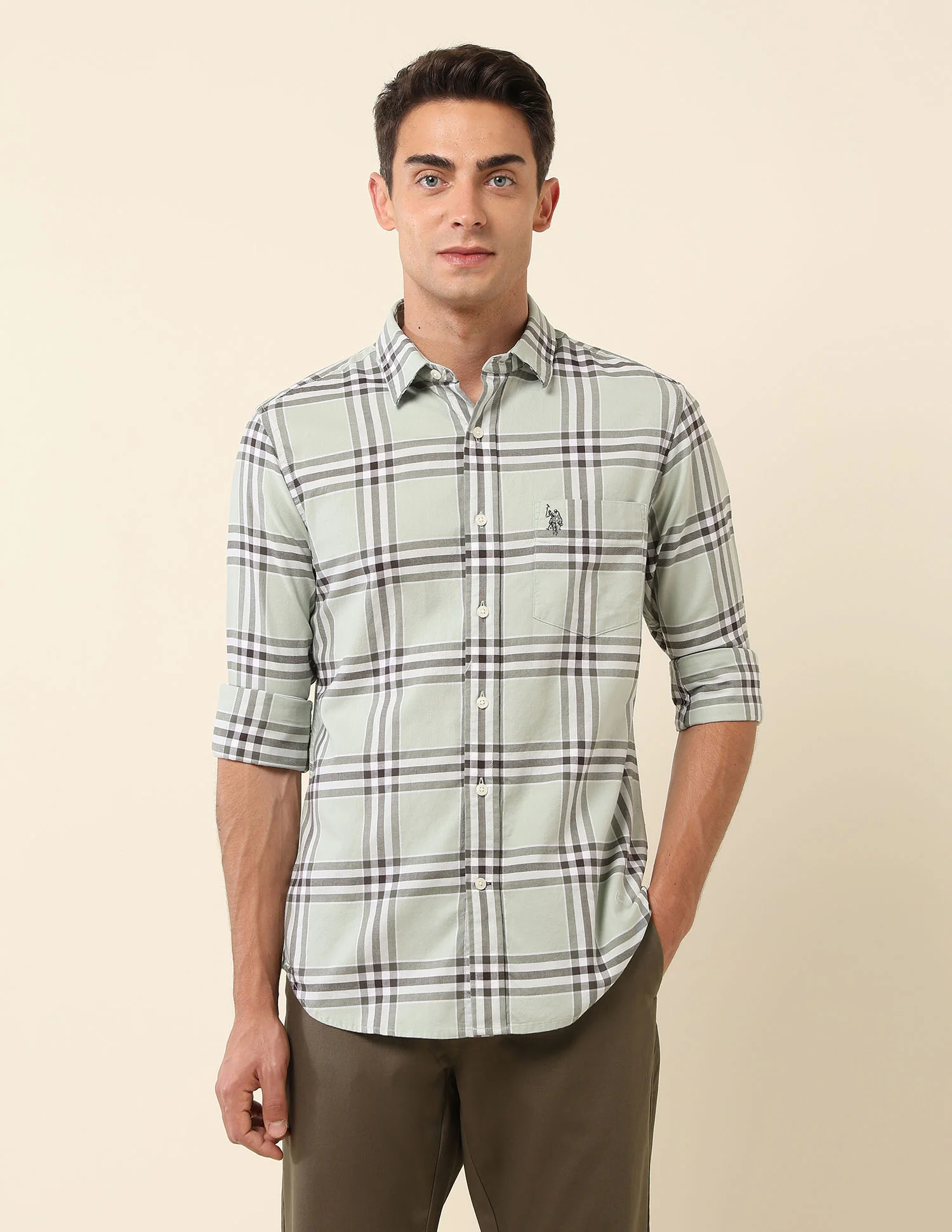 Pure Cotton Tartan Checked Shirt - Image 6