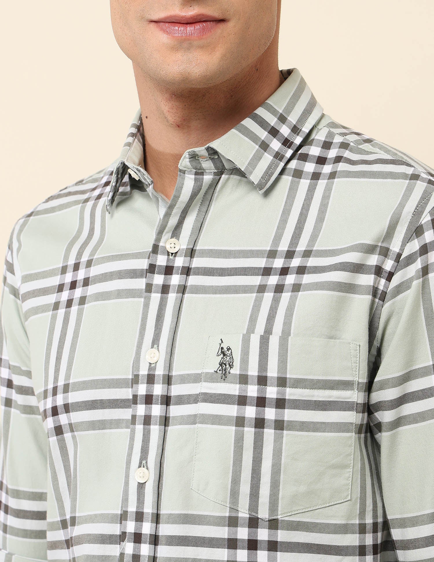 Pure Cotton Tartan Checked Shirt - Image 7
