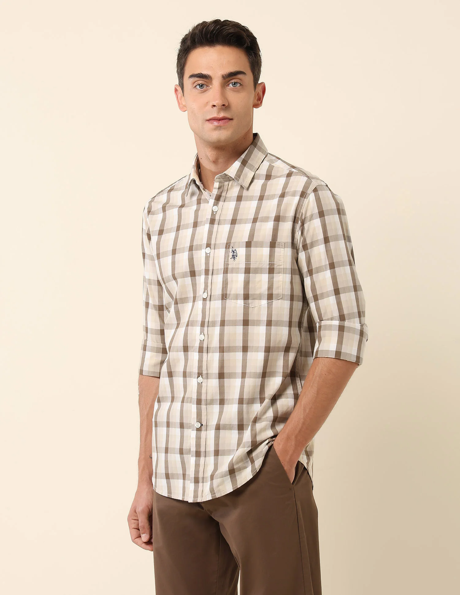Pure Cotton Tartan Checked Shirt - Image 4