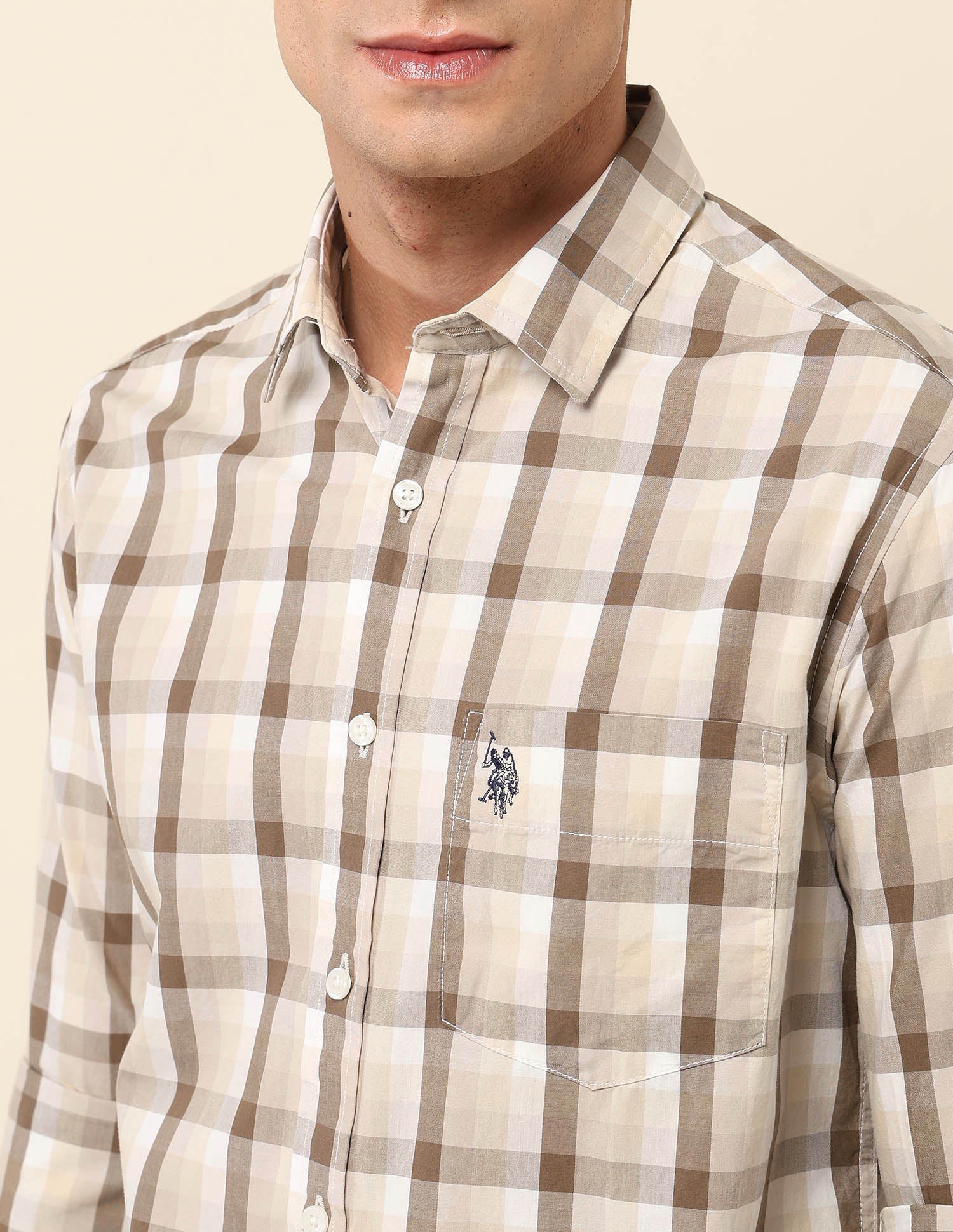 Pure Cotton Tartan Checked Shirt - Image 7