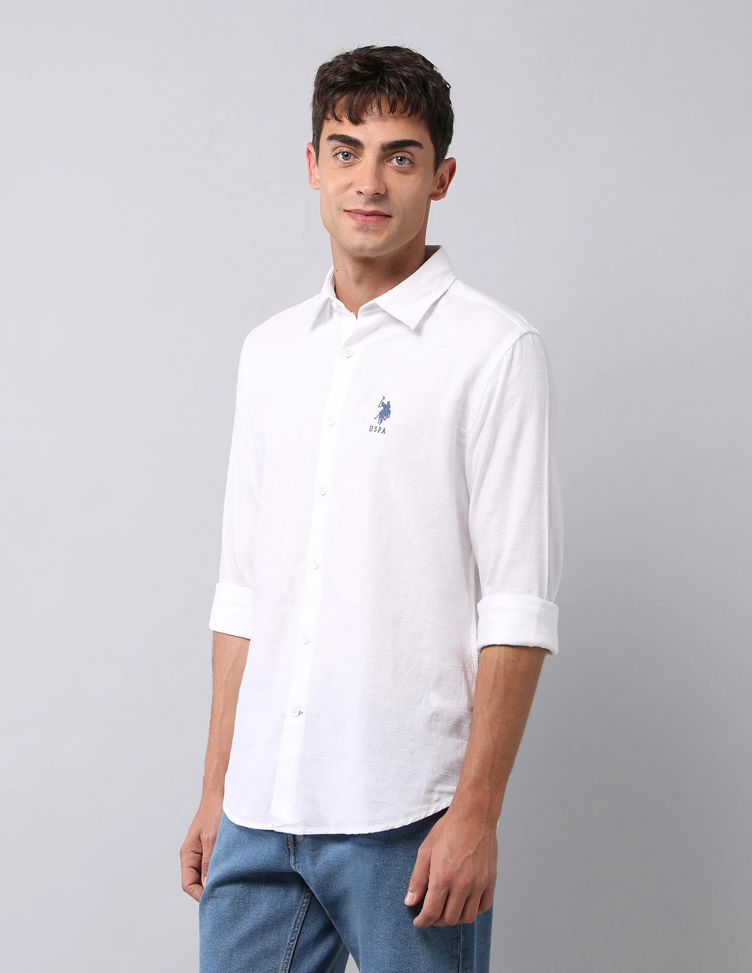 Pure Cotton Textured  Shirt - Image 4