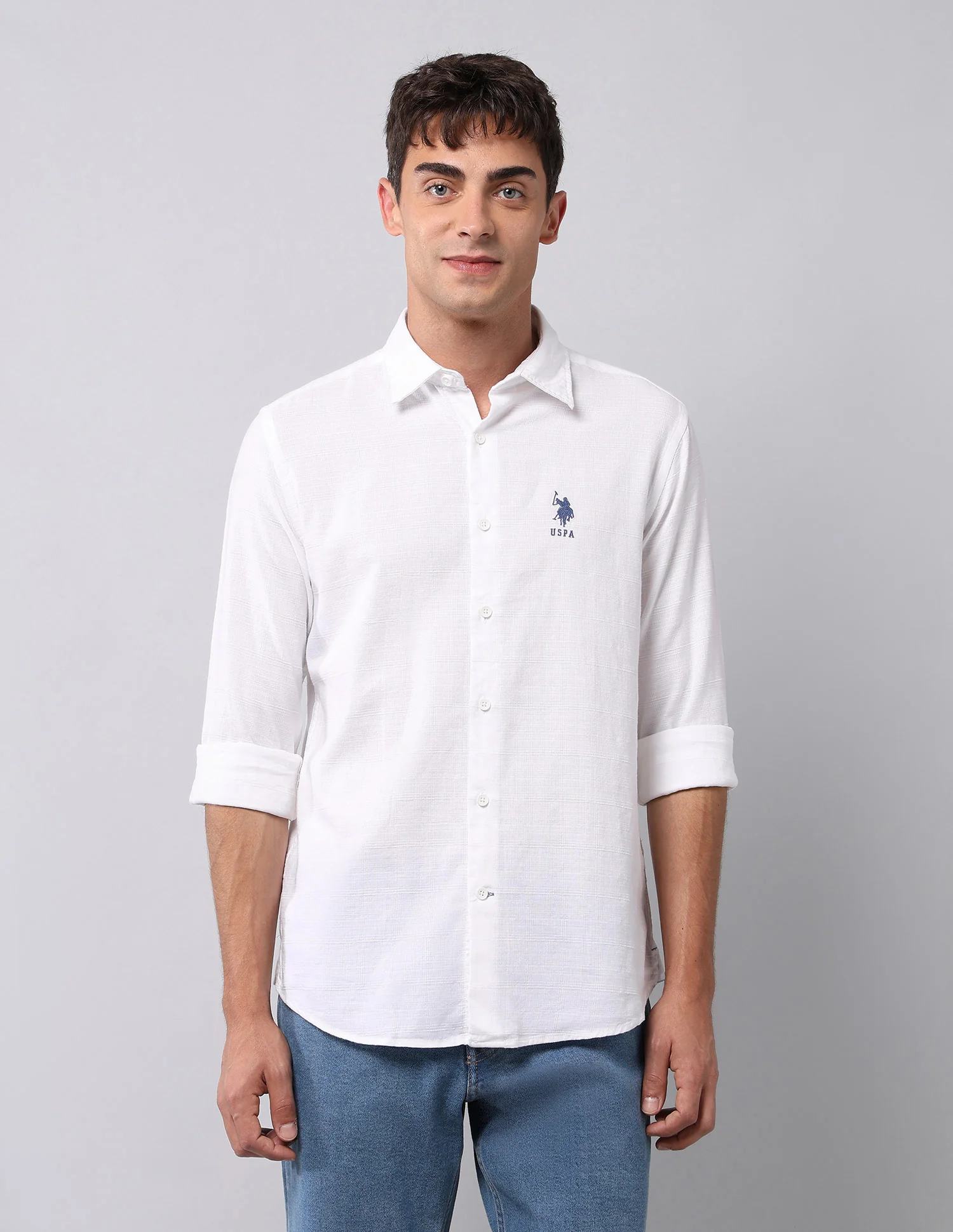 Pure Cotton Textured  Shirt - Image 6