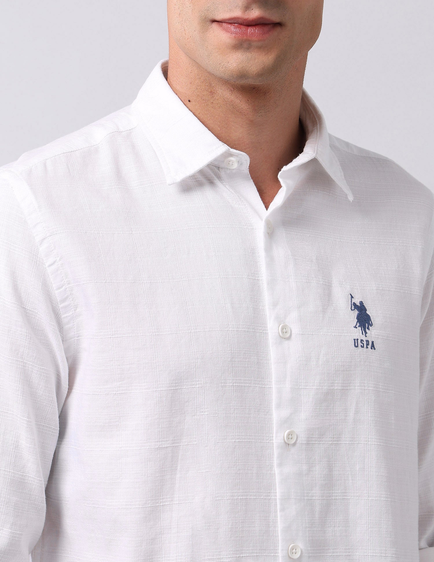 Pure Cotton Textured  Shirt - Image 7