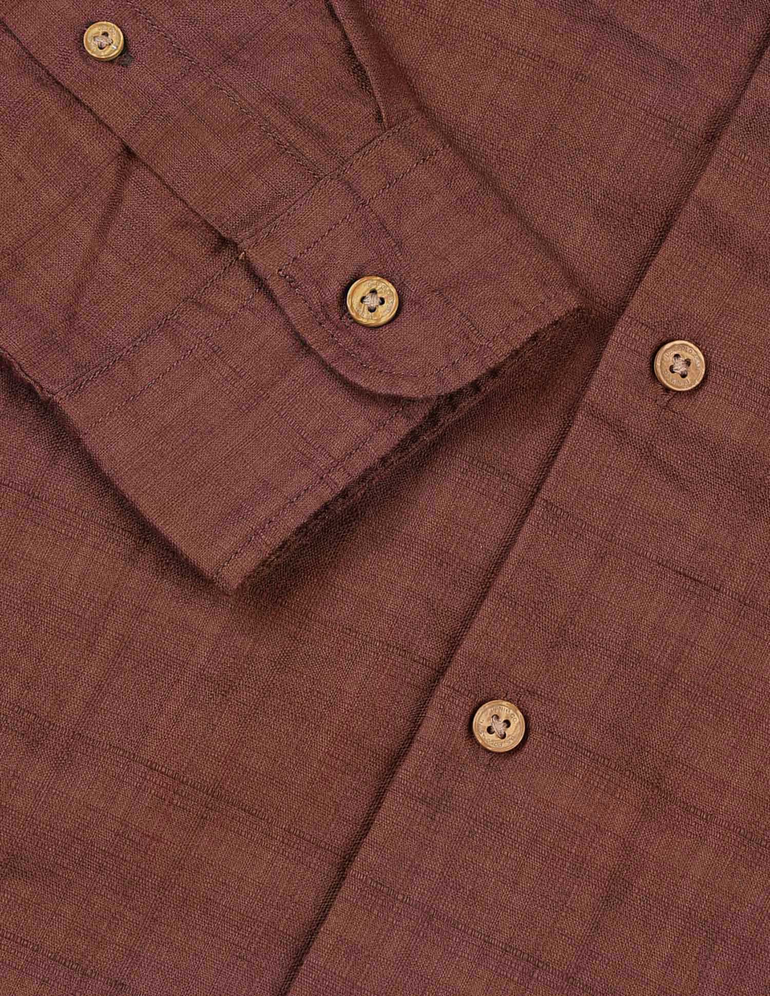Pure Cotton Textured Shirt - Image 8