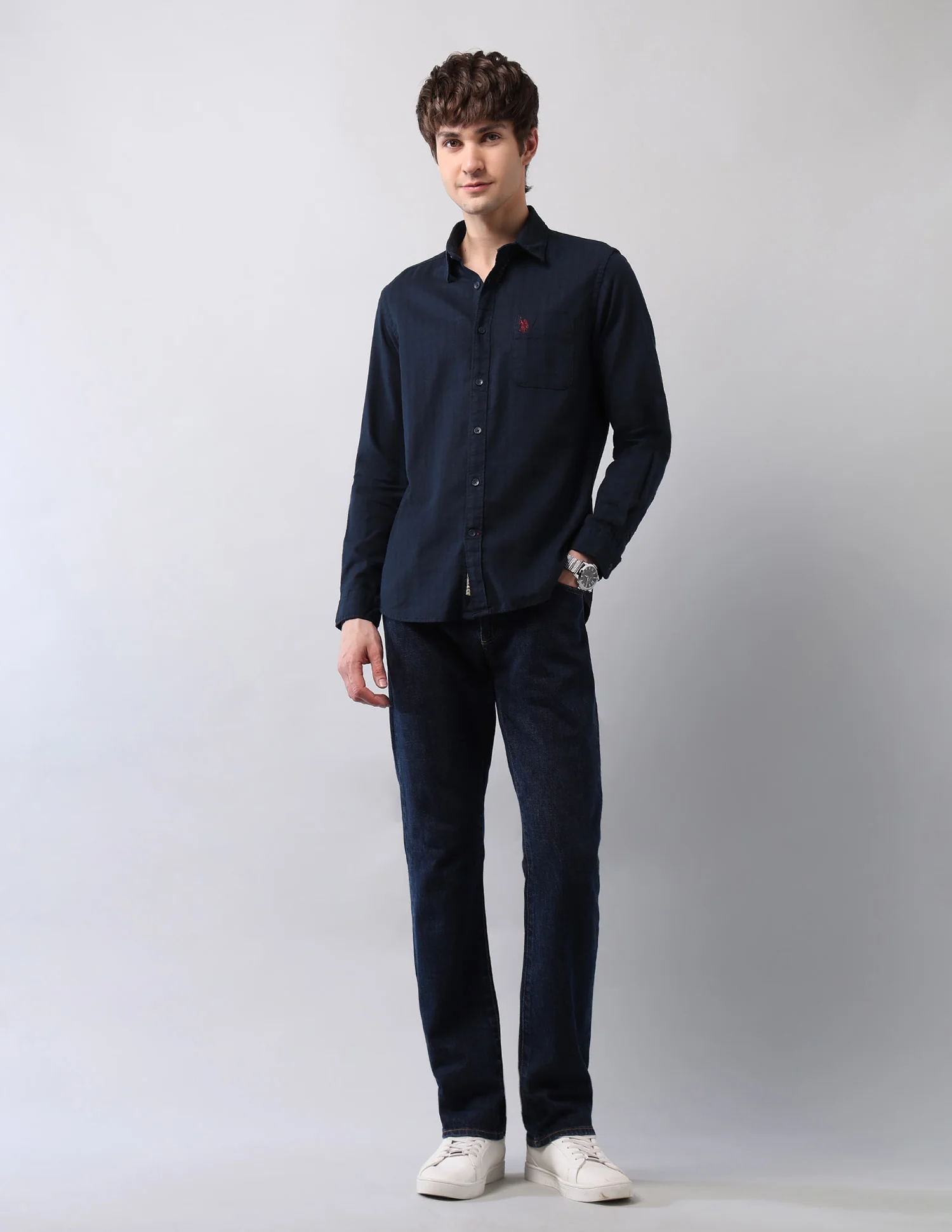 Pure Cotton Textured Shirt - Image 3
