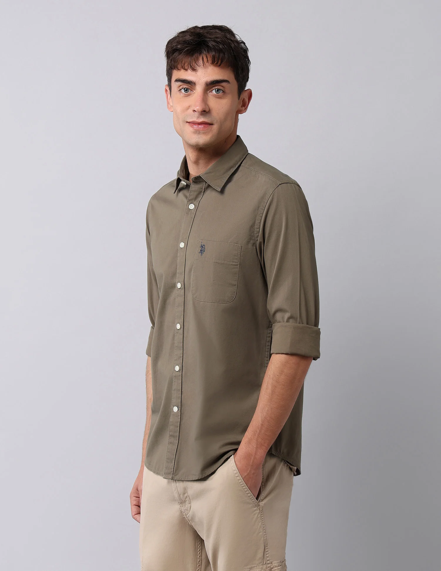 Pure Cotton Twill  Shirt - Image 4