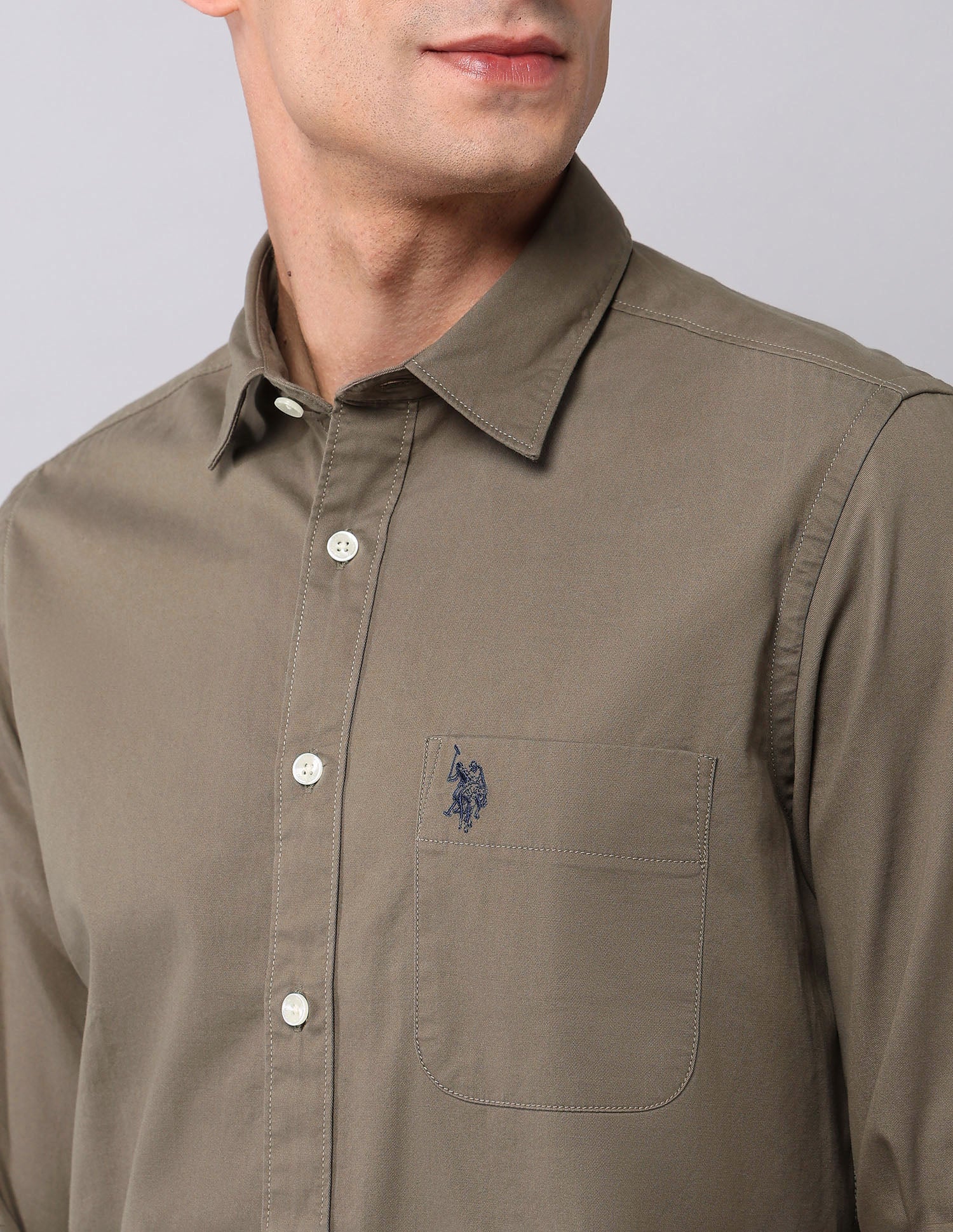 Pure Cotton Twill  Shirt - Image 7
