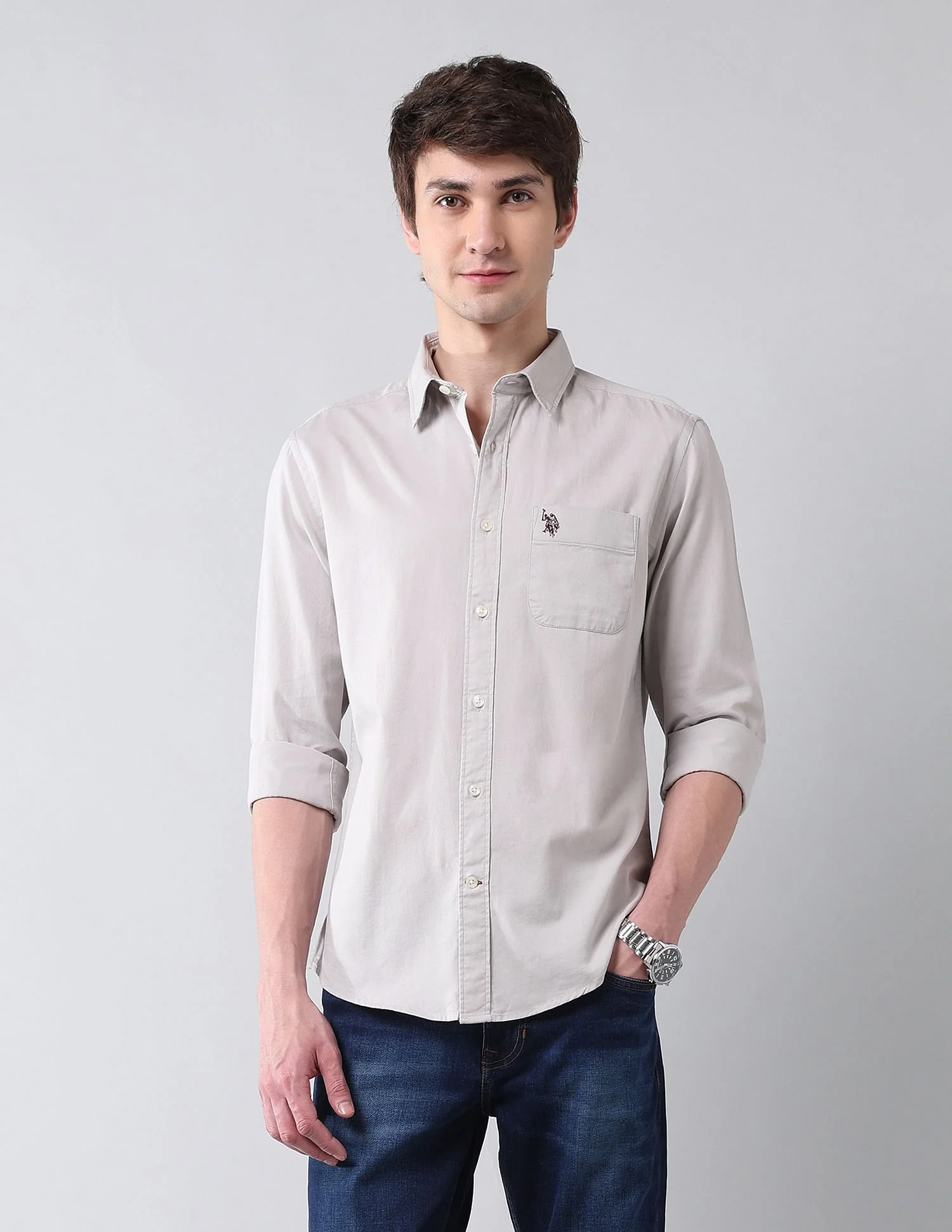 Pure Cotton Twill Shirt