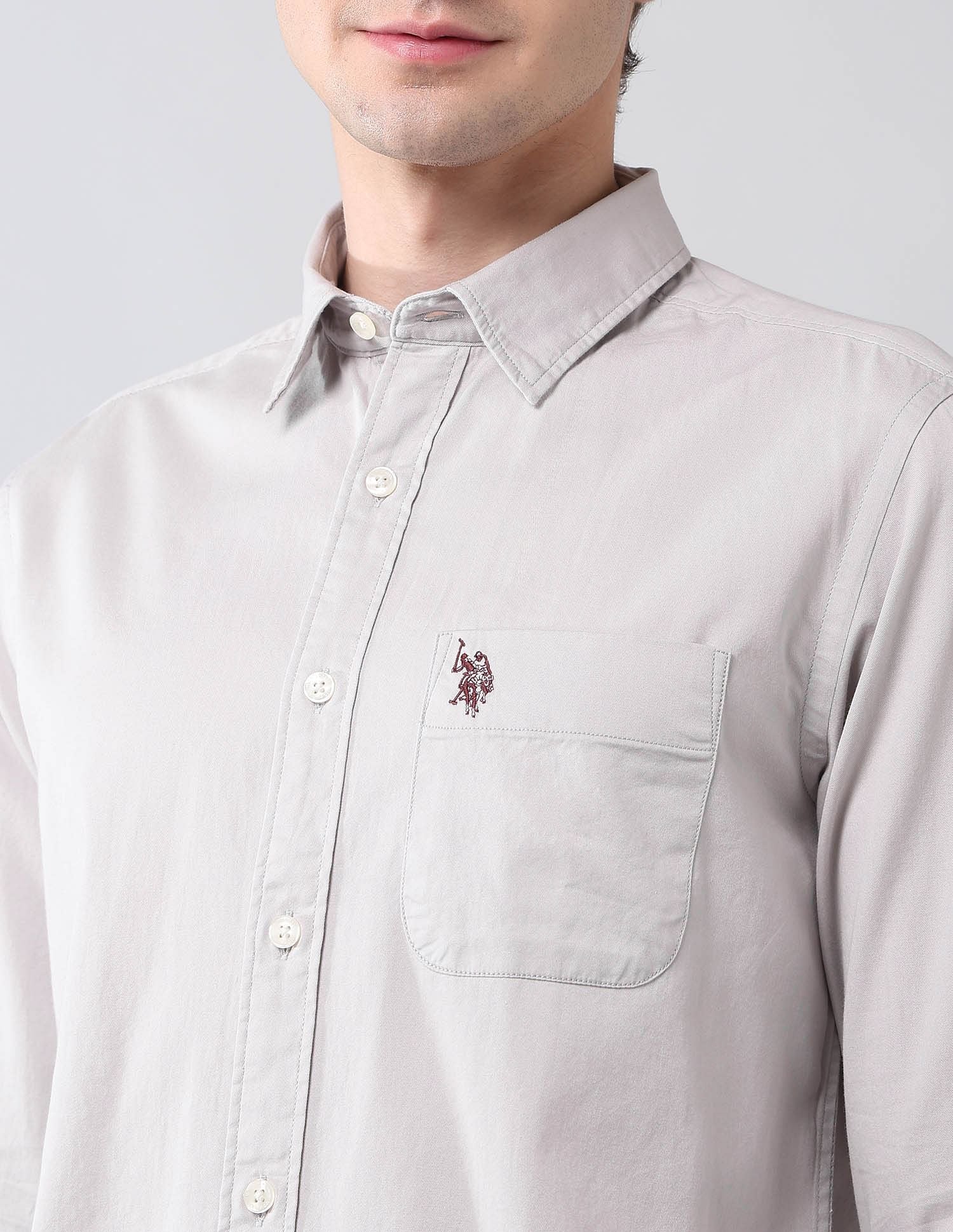 Pure Cotton Twill Shirt - Image 7