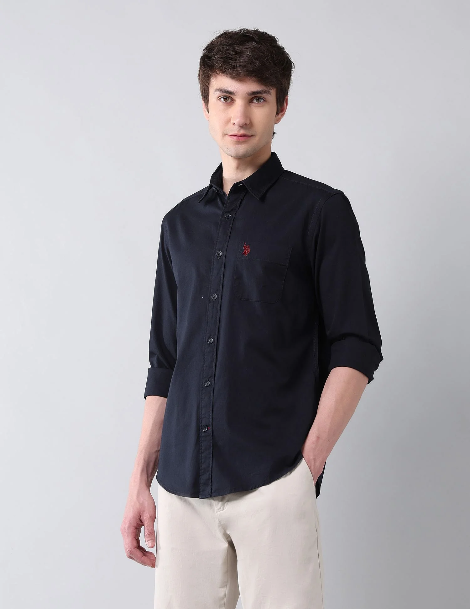Pure Cotton Twill Shirt - Image 4