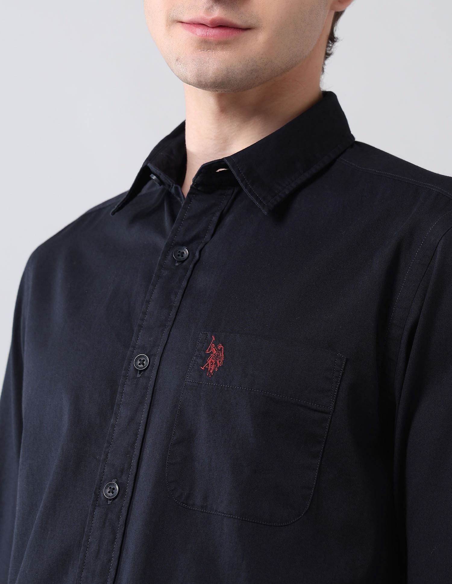 Pure Cotton Twill Shirt - Image 7