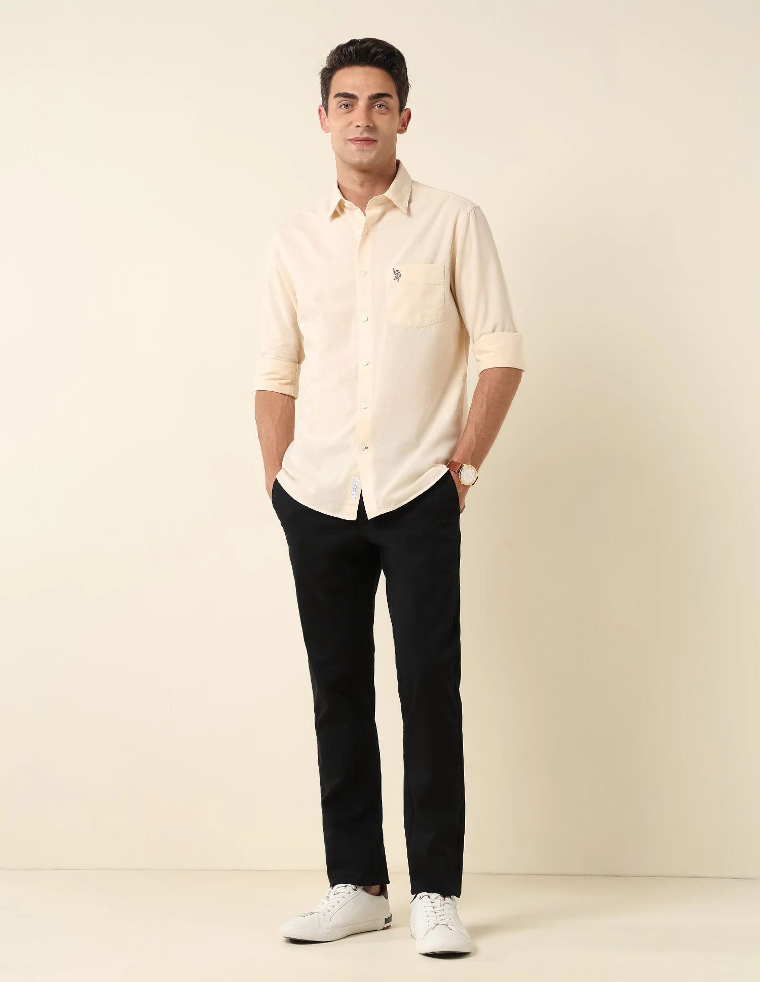 Pure Cotton Twill Shirt - Image 3