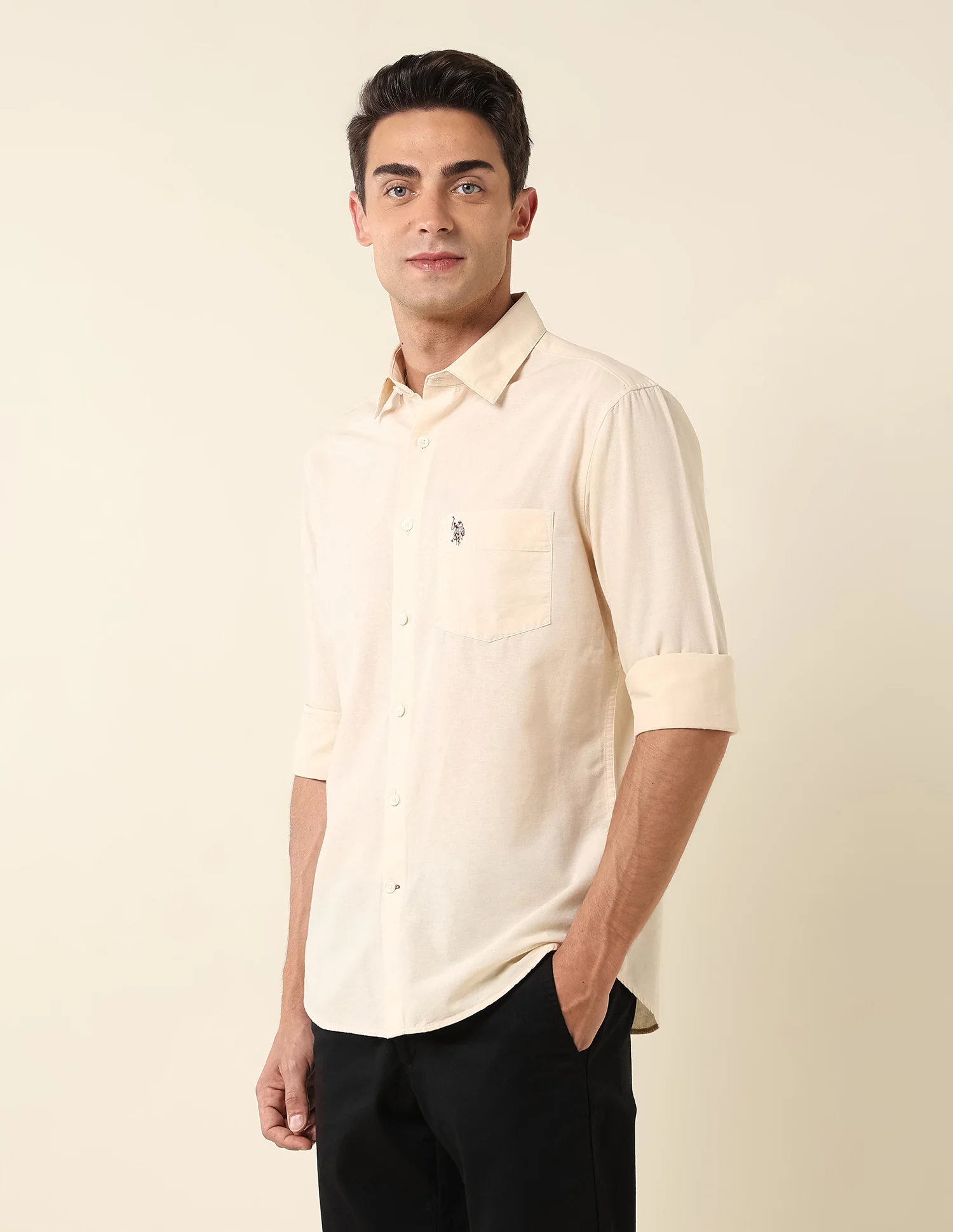 Pure Cotton Twill Shirt - Image 4