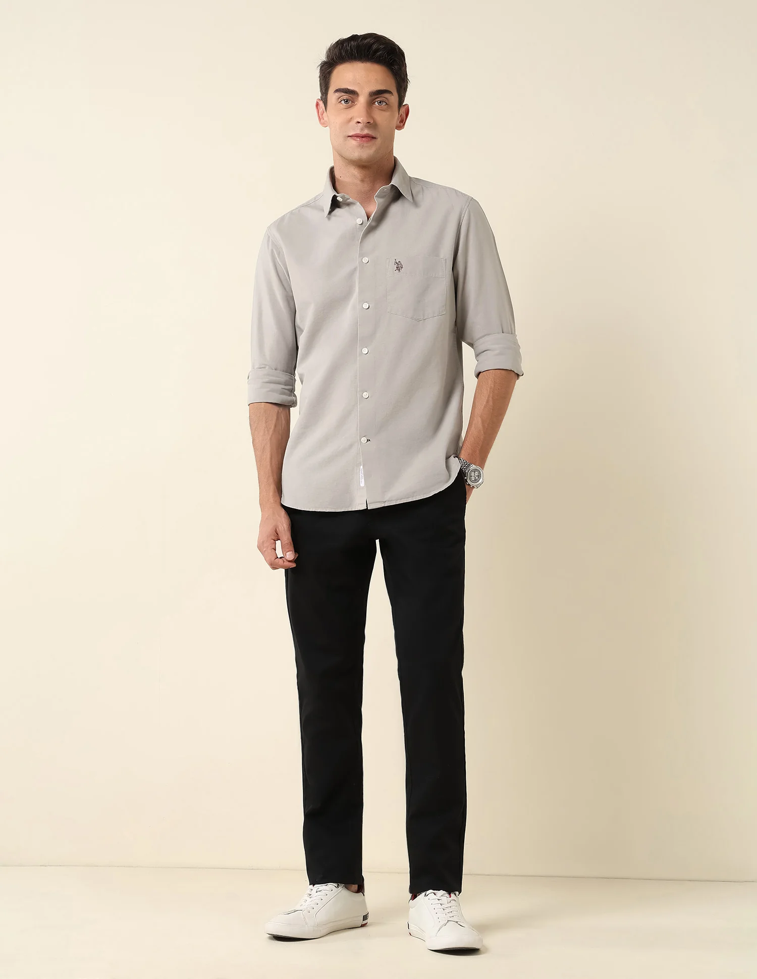 Pure Cotton Twill Shirt - Image 3