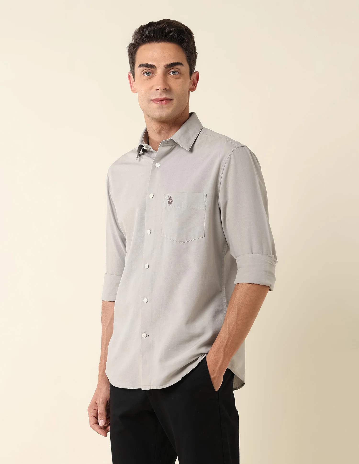 Pure Cotton Twill Shirt - Image 4
