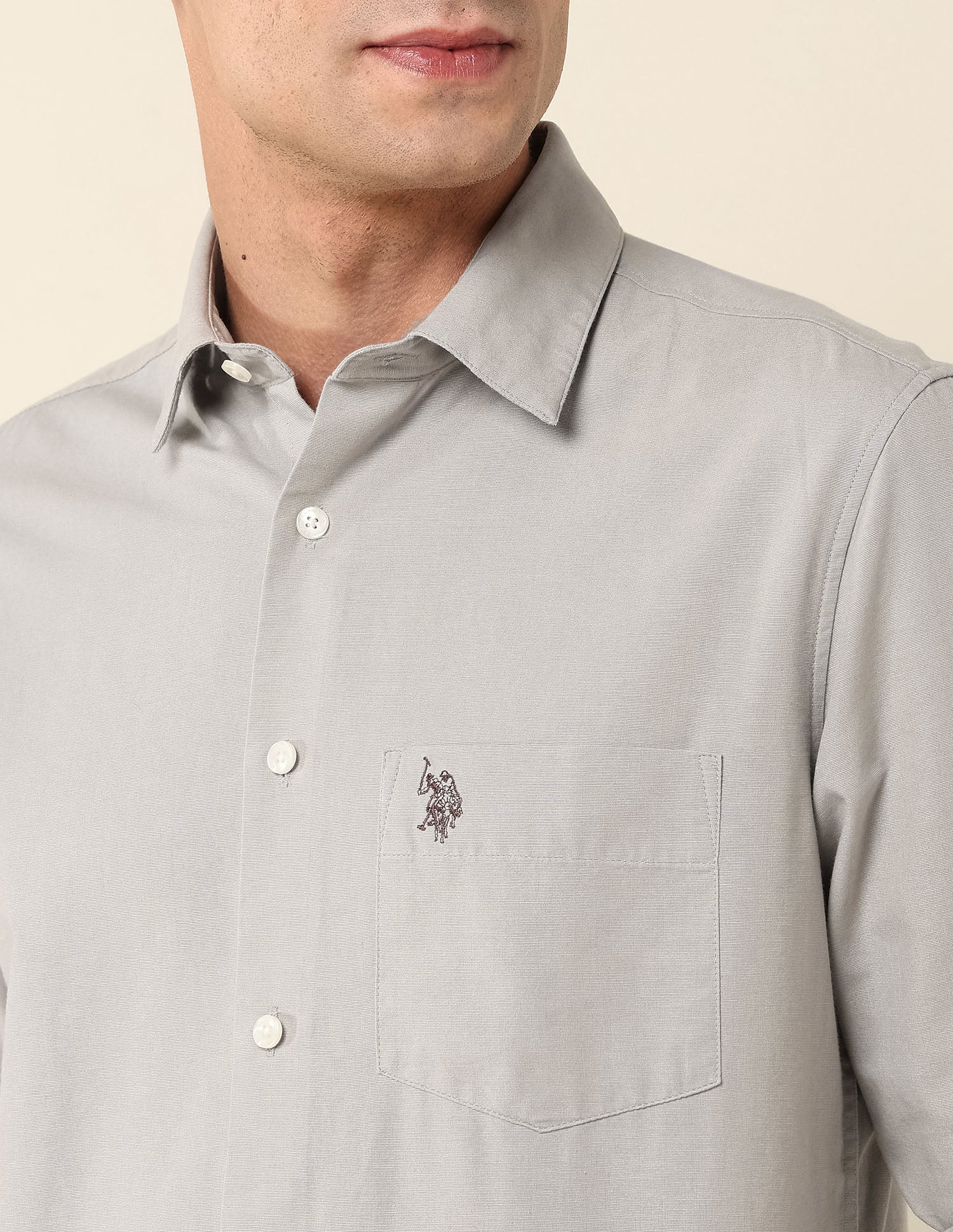 Pure Cotton Twill Shirt - Image 7