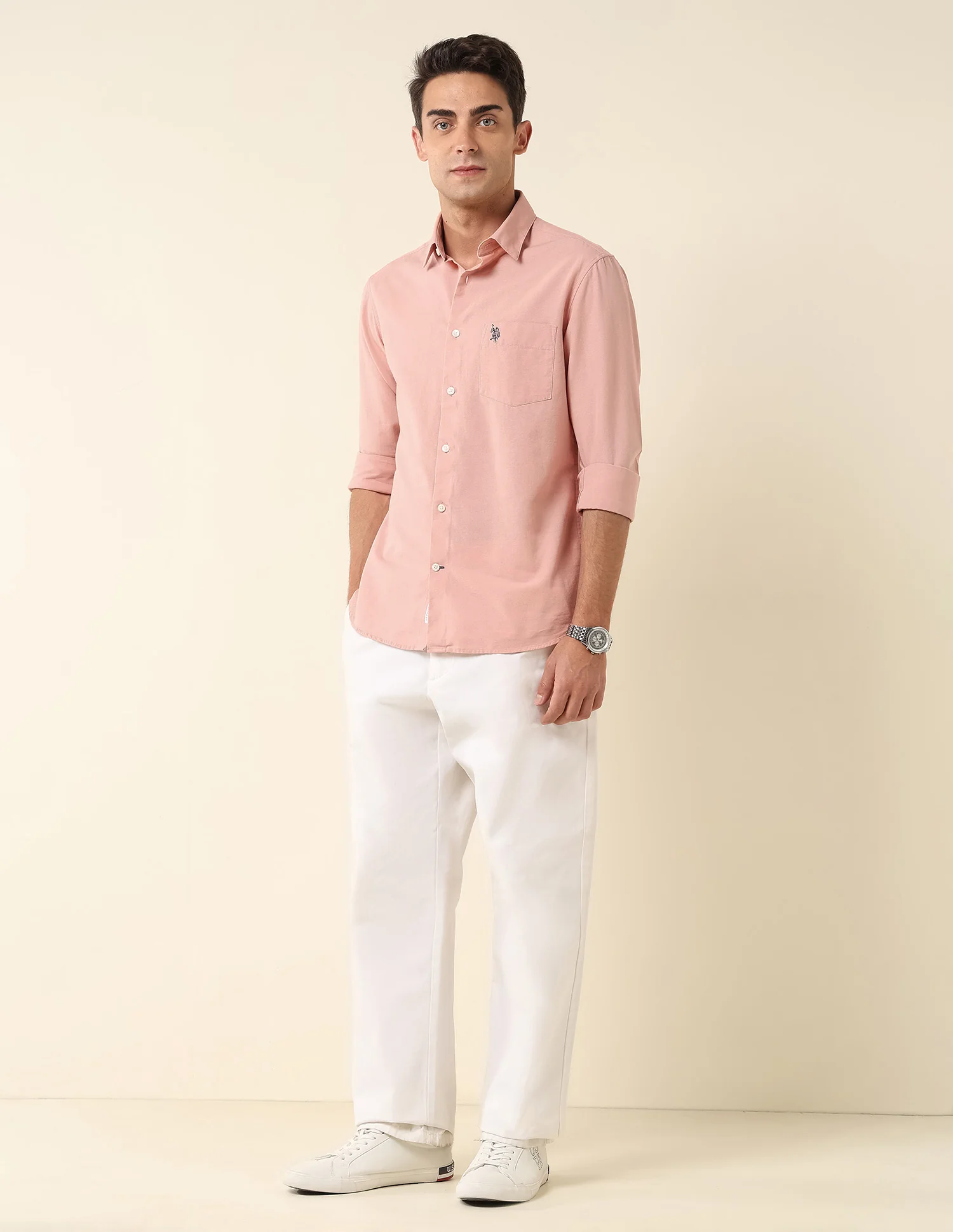 Pure Cotton Twill Shirt - Image 3