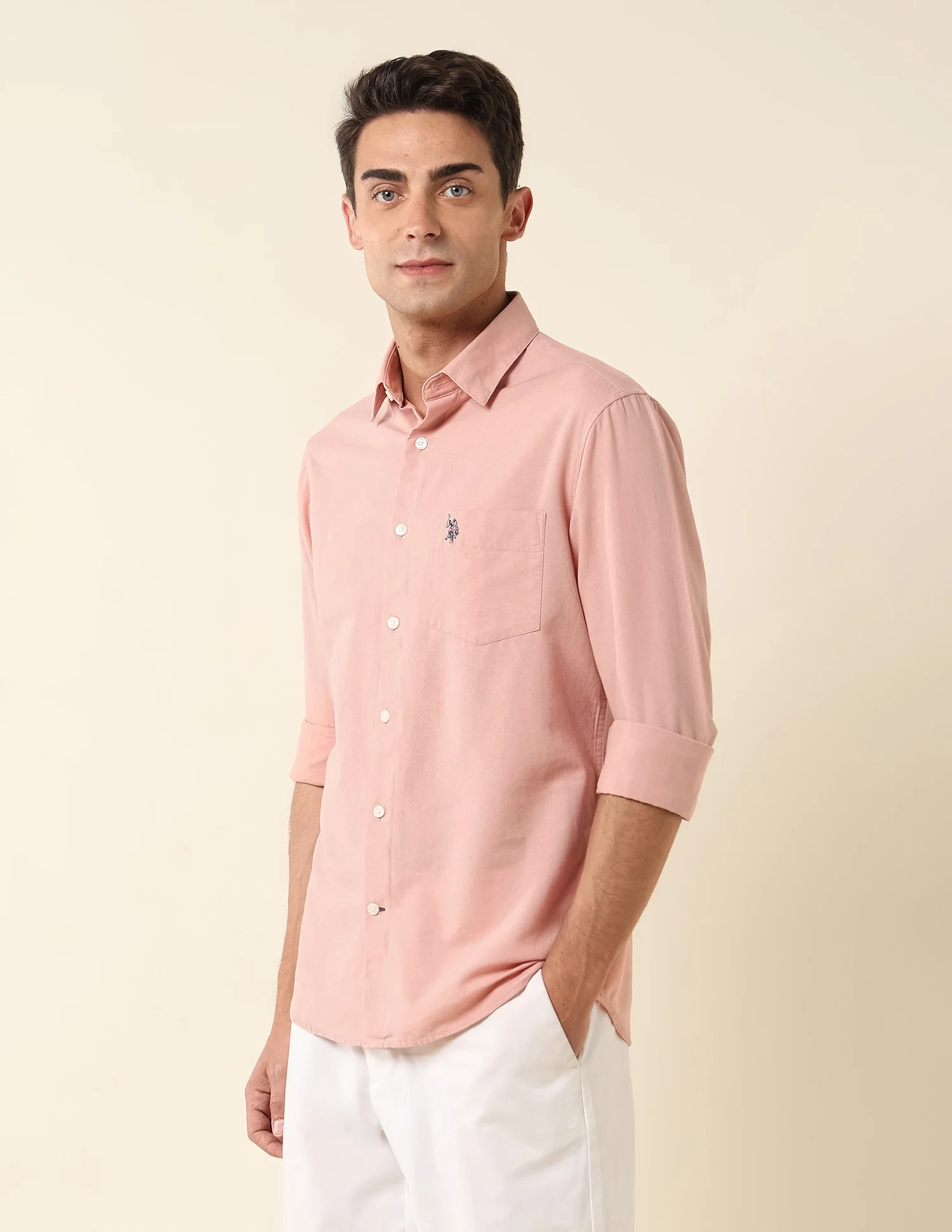 Pure Cotton Twill Shirt - Image 4