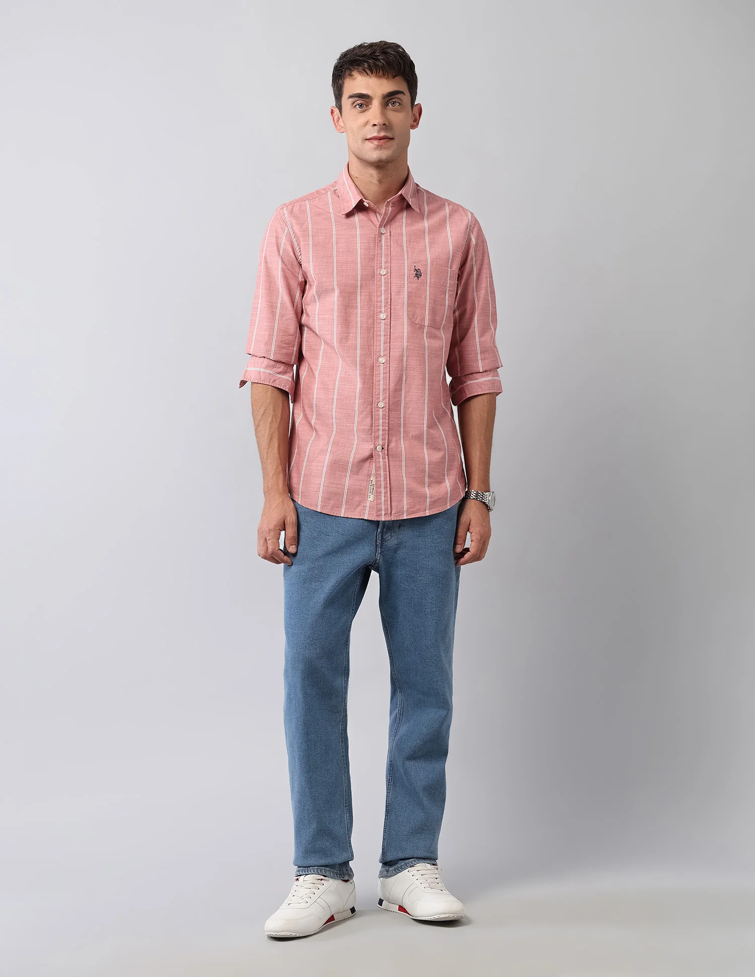 Pure Cotton Vertical Striped Shirt - Image 3
