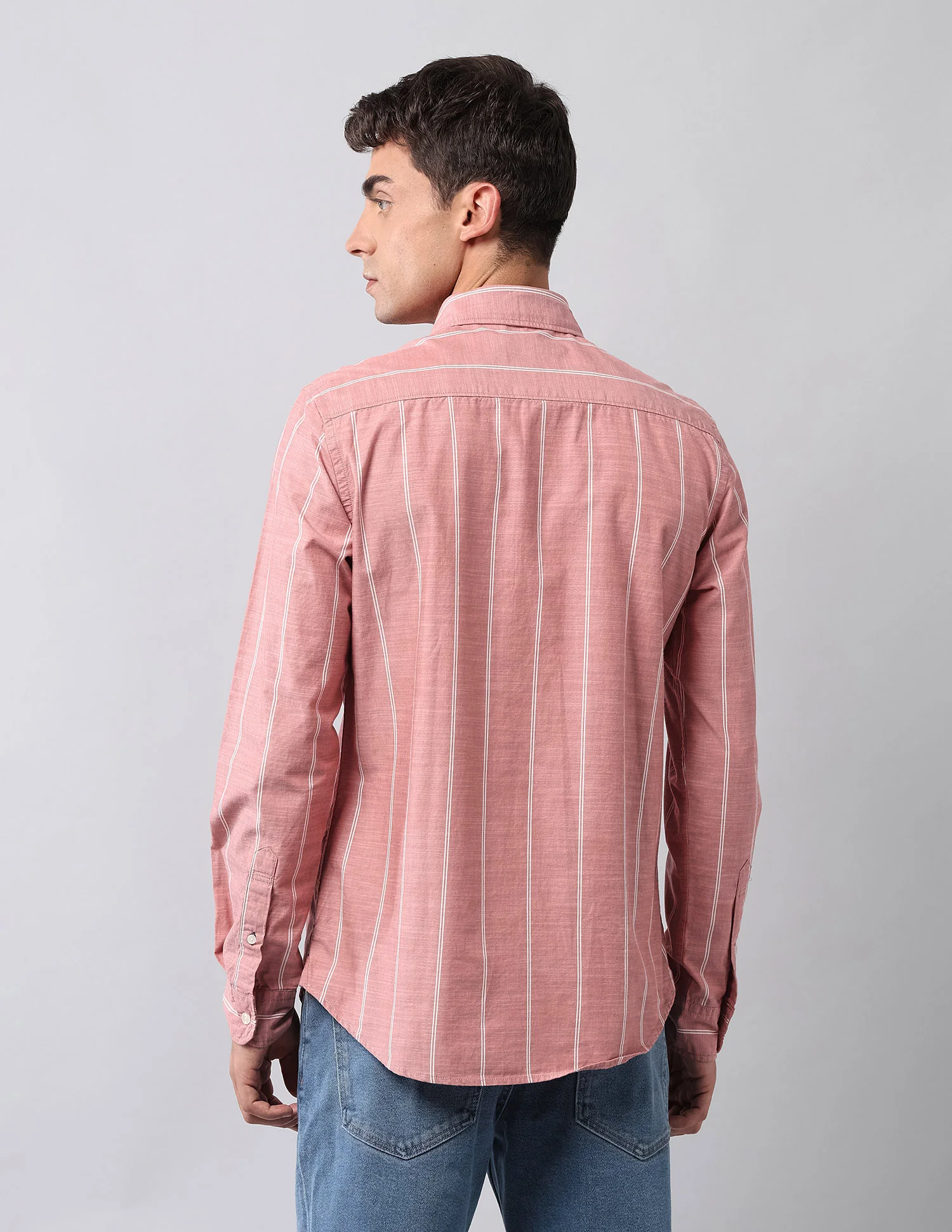 Pure Cotton Vertical Striped Shirt - Image 5