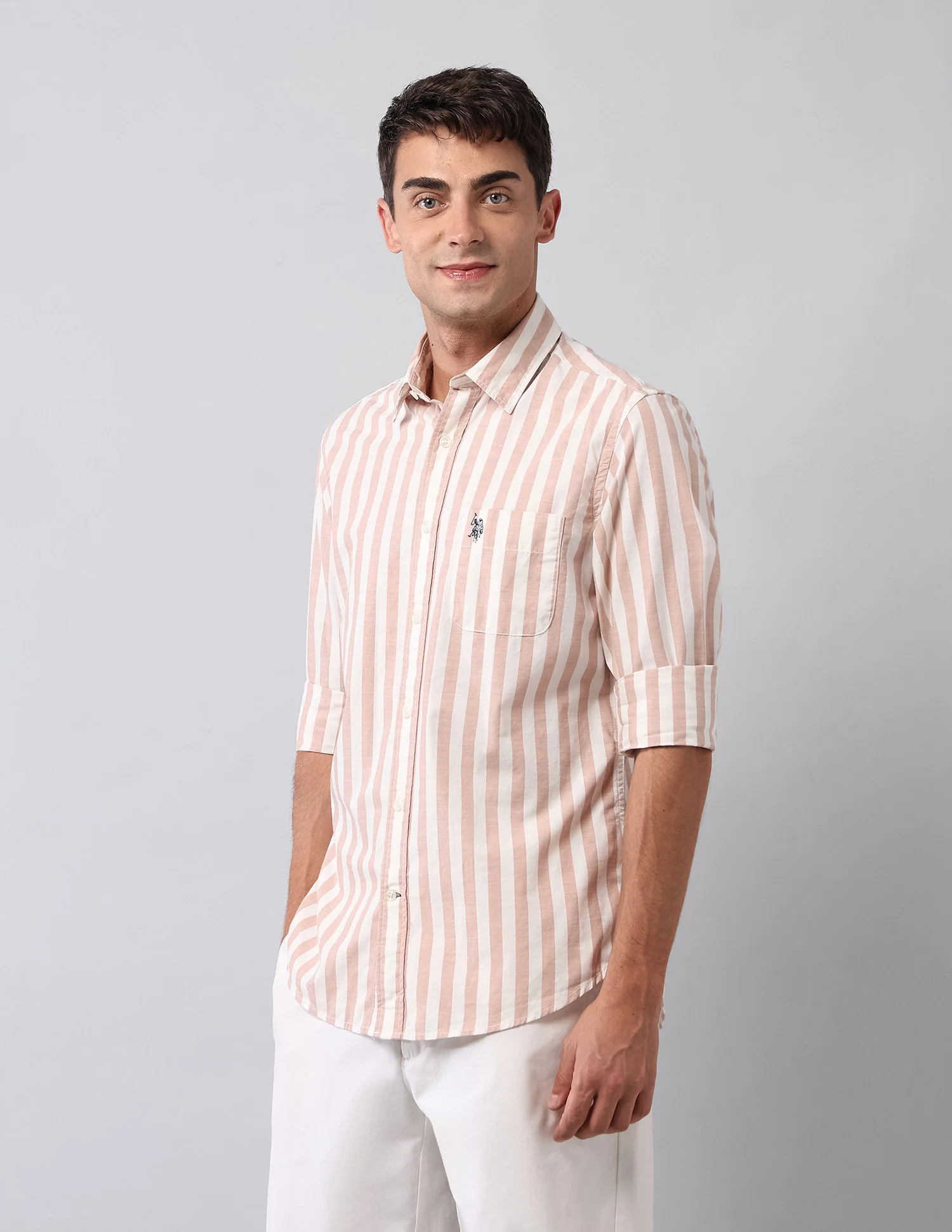 Pure Cotton Vertical Striped Shirt - Image 4