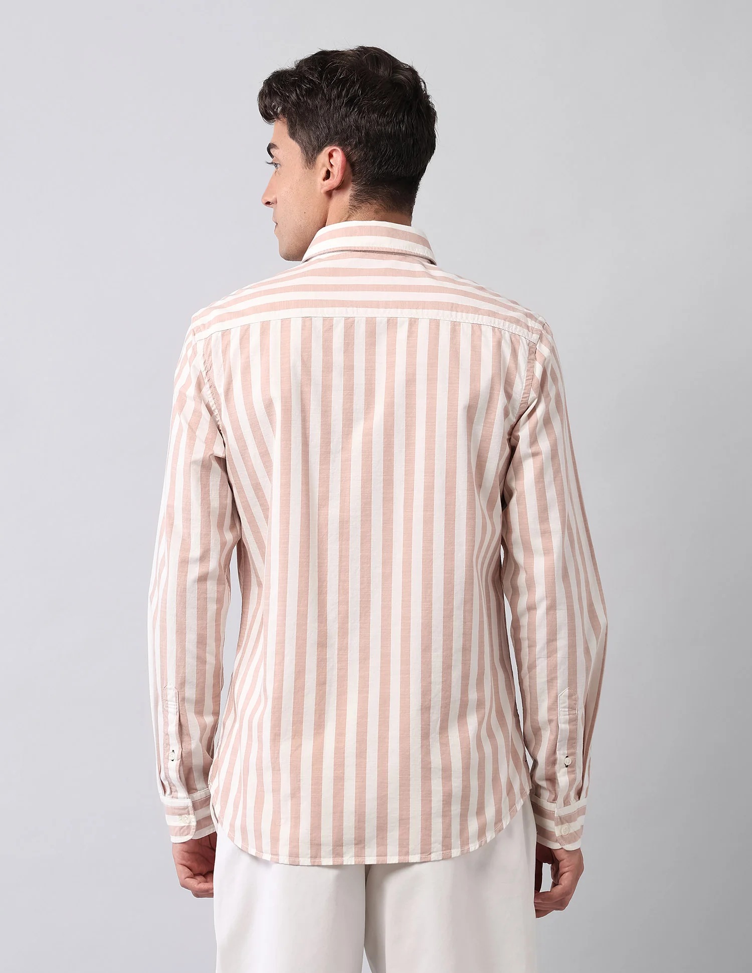 Pure Cotton Vertical Striped Shirt - Image 5