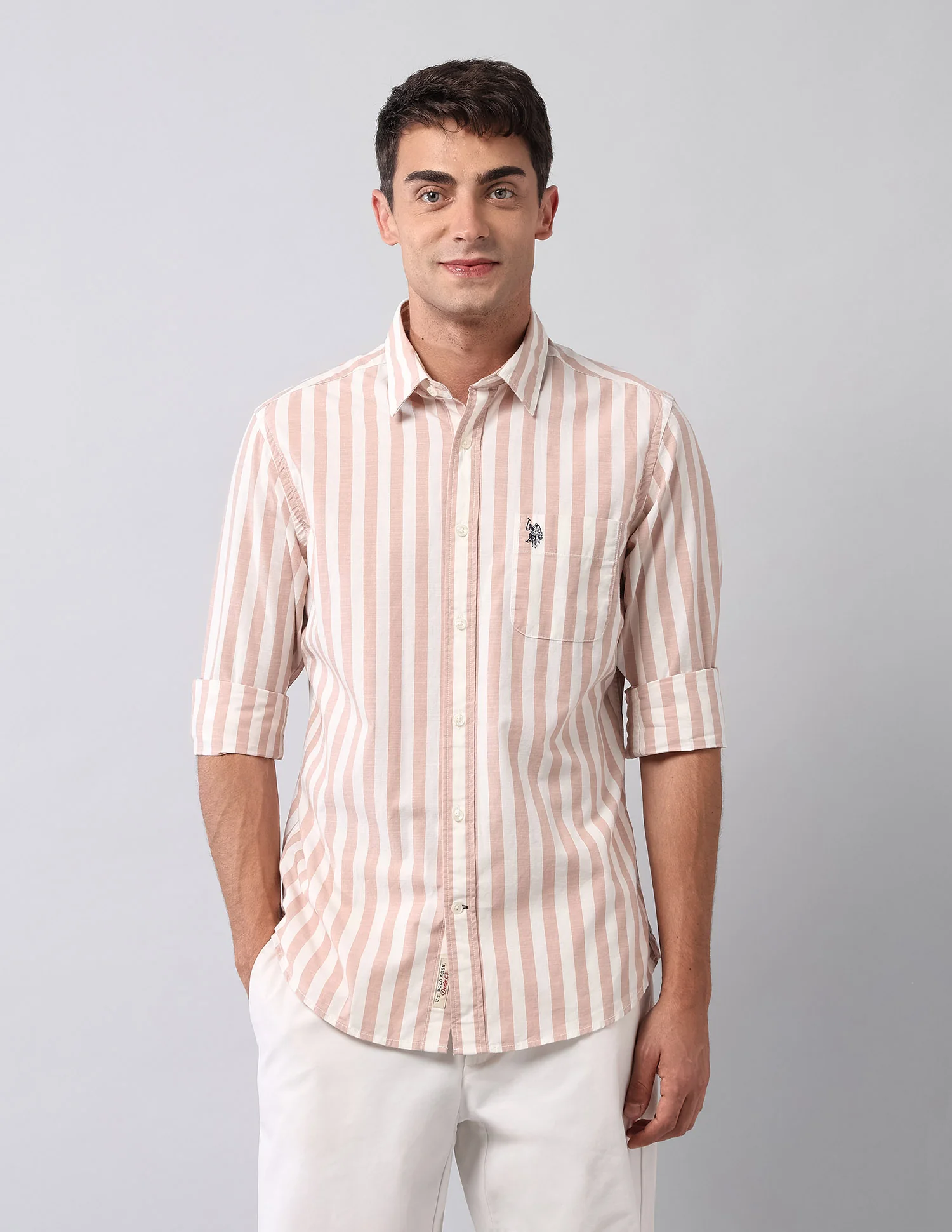 Pure Cotton Vertical Striped Shirt - Image 6