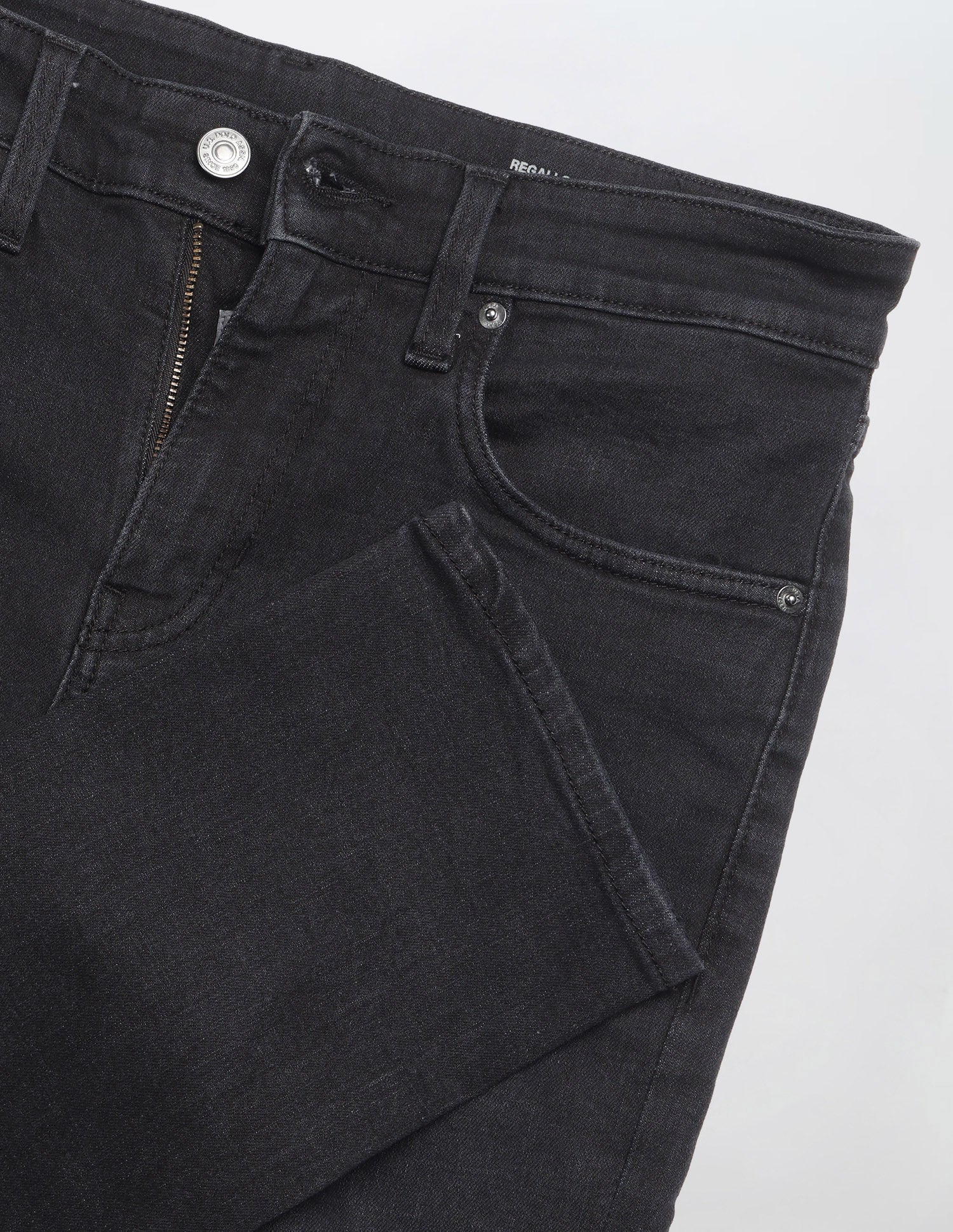 Regallo Skinny Fit Black Jeans - Image 2