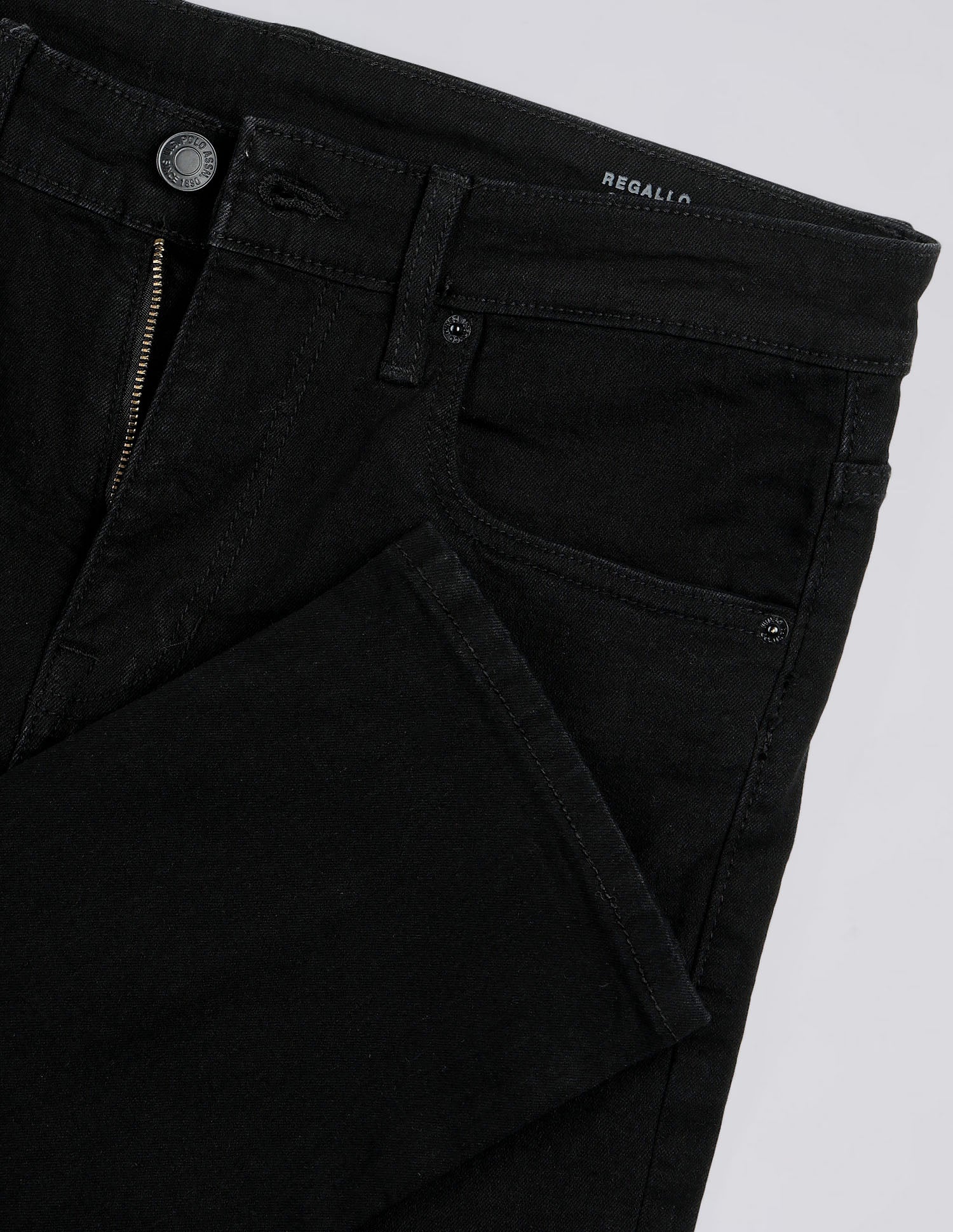 Regallo Skinny Fit Black Jeans - Image 2