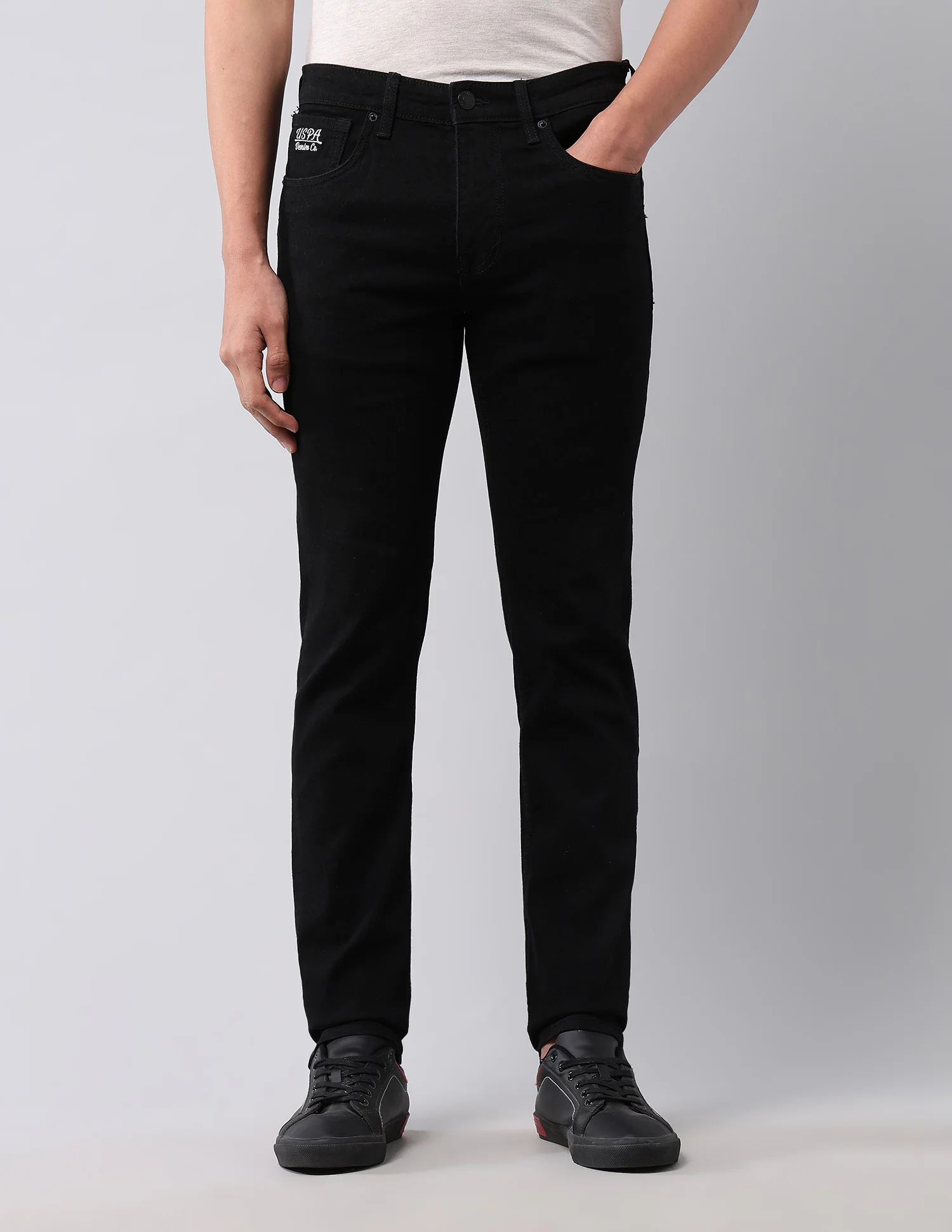 Regallo Skinny Fit Black Jeans - Image 6