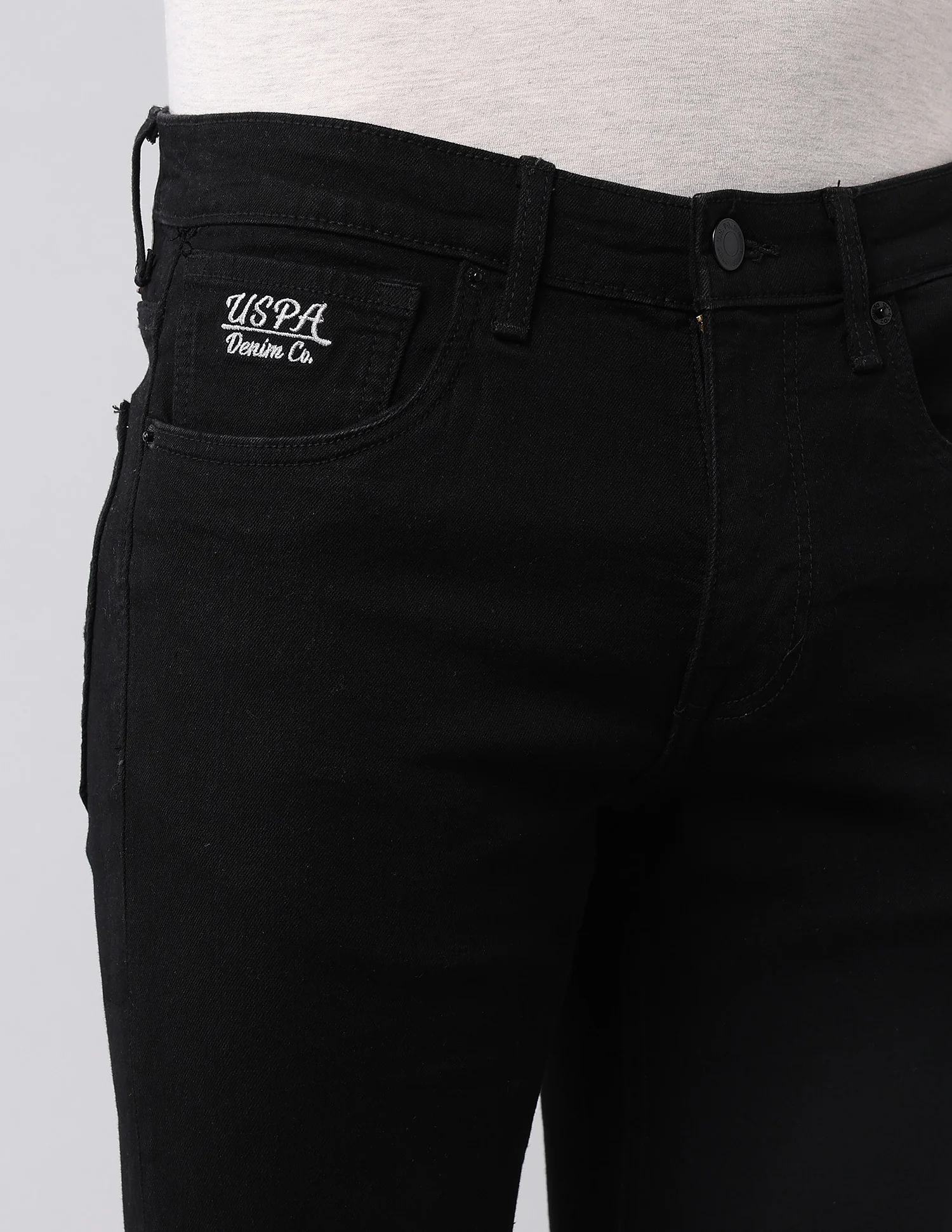Regallo Skinny Fit Black Jeans - Image 7
