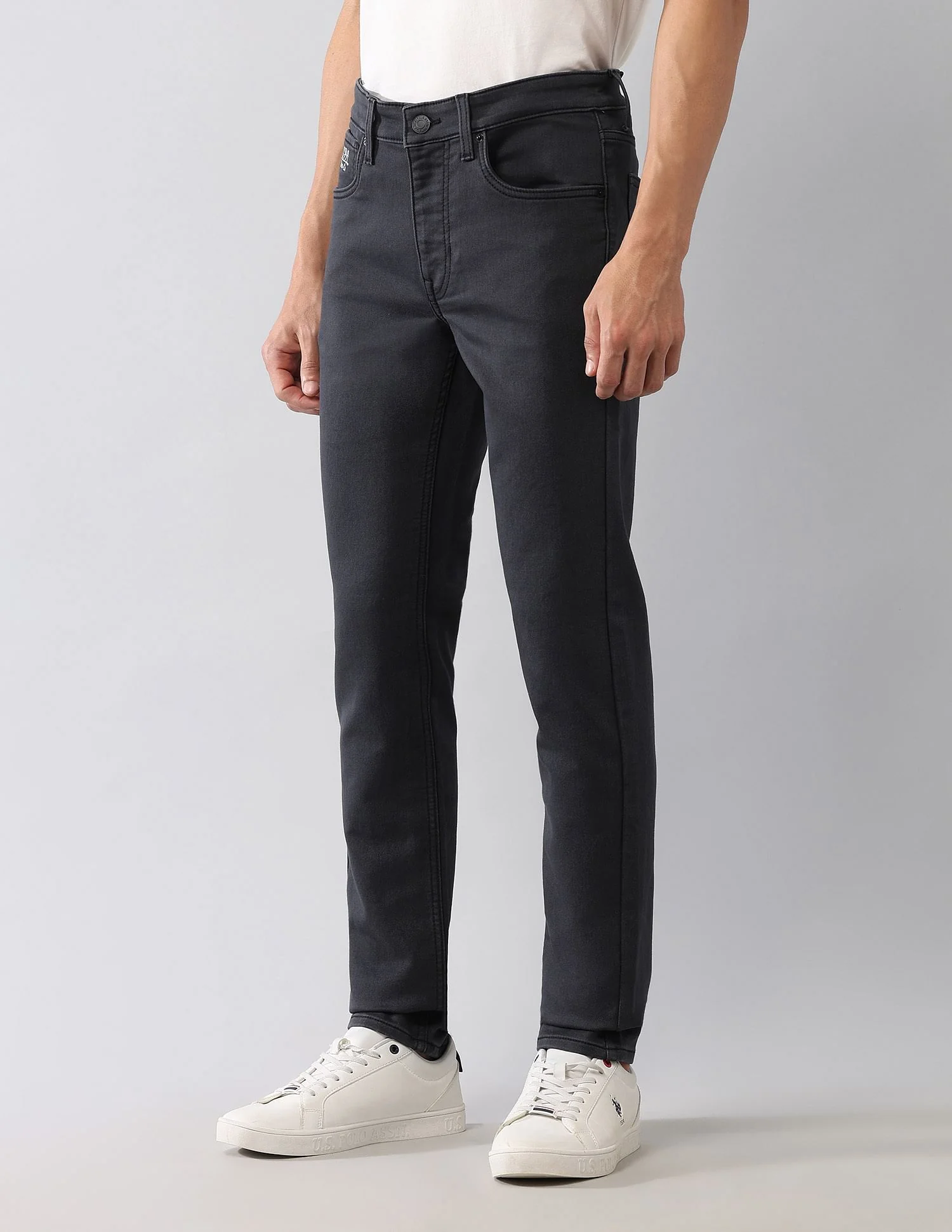 Regallo Skinny Fit Black Jeans - Image 4