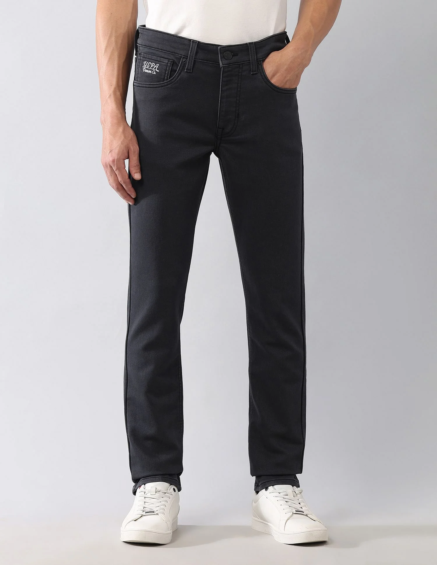 Regallo Skinny Fit Black Jeans - Image 6