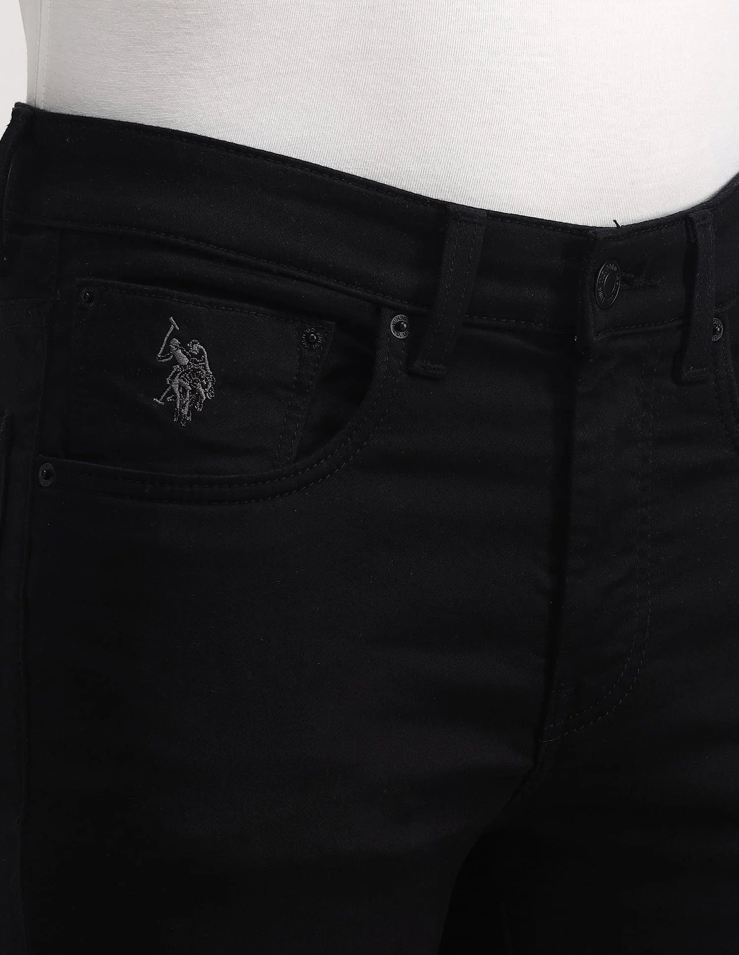 Regallo Skinny Fit Black Jeans - Image 8