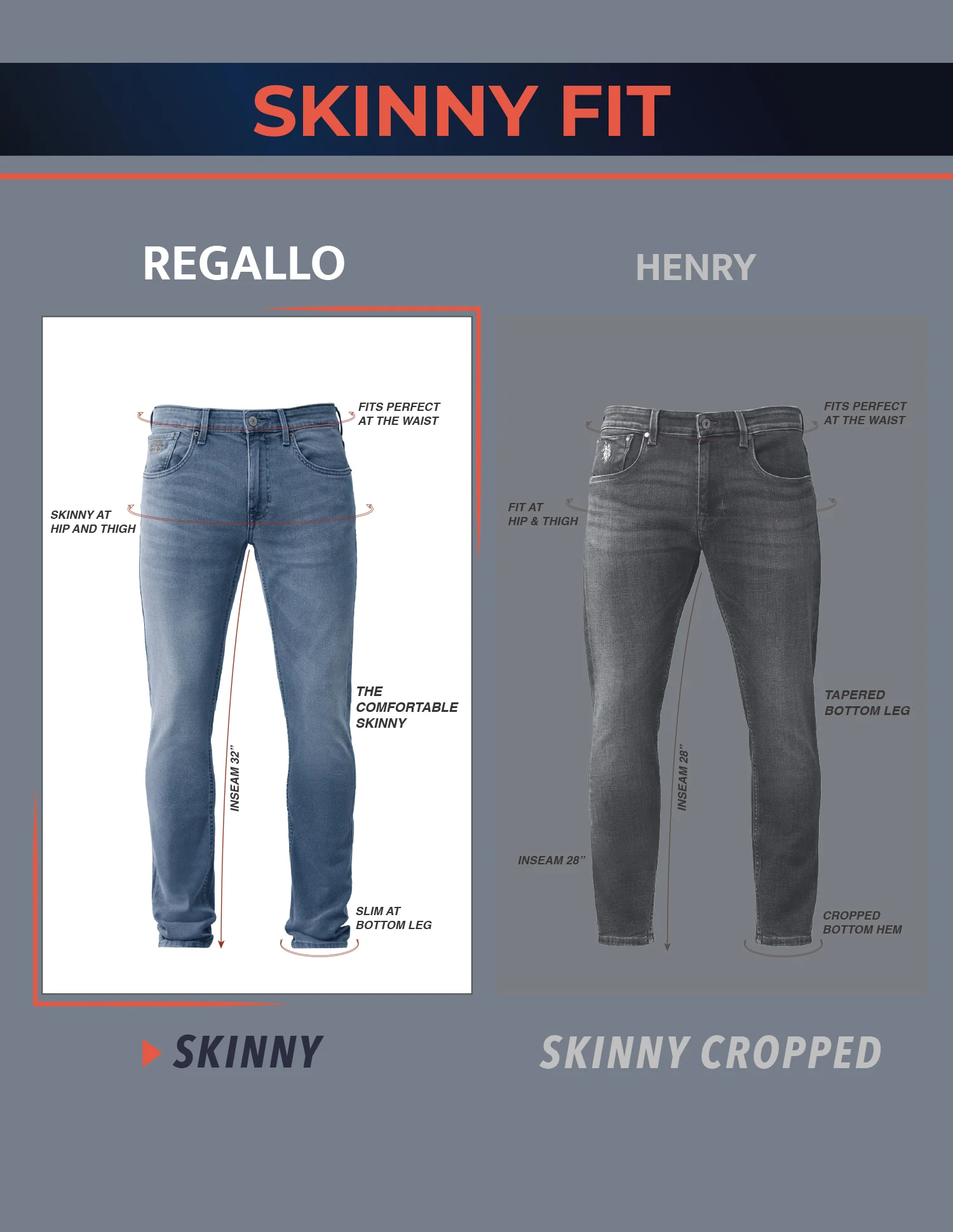Regallo Skinny Fit Black Jeans - Image 9