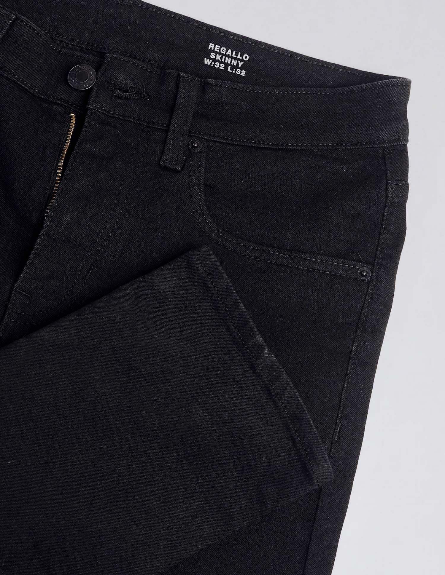 Regallo Skinny Fit Black Jeans - Image 2