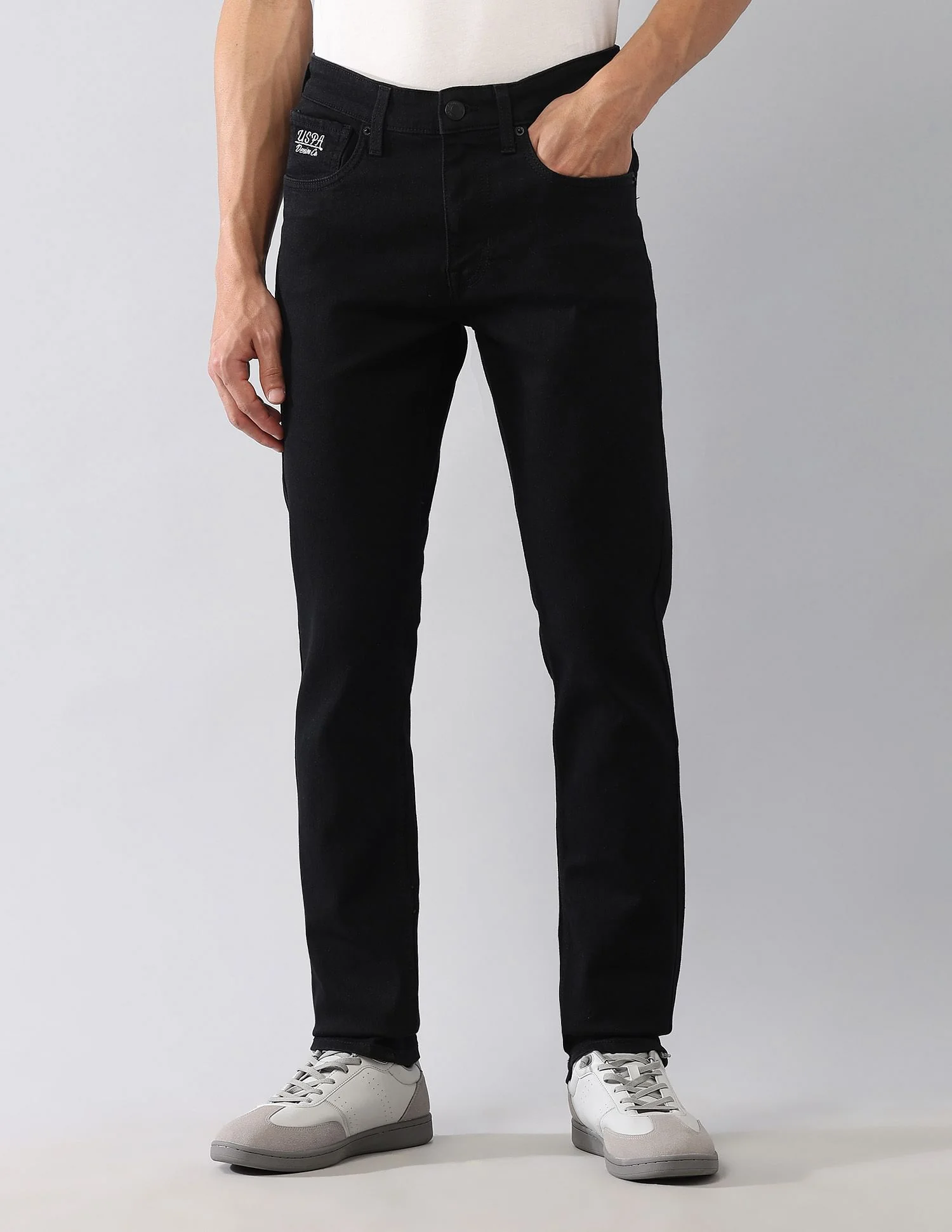 Regallo Skinny Fit Black Jeans - Image 6
