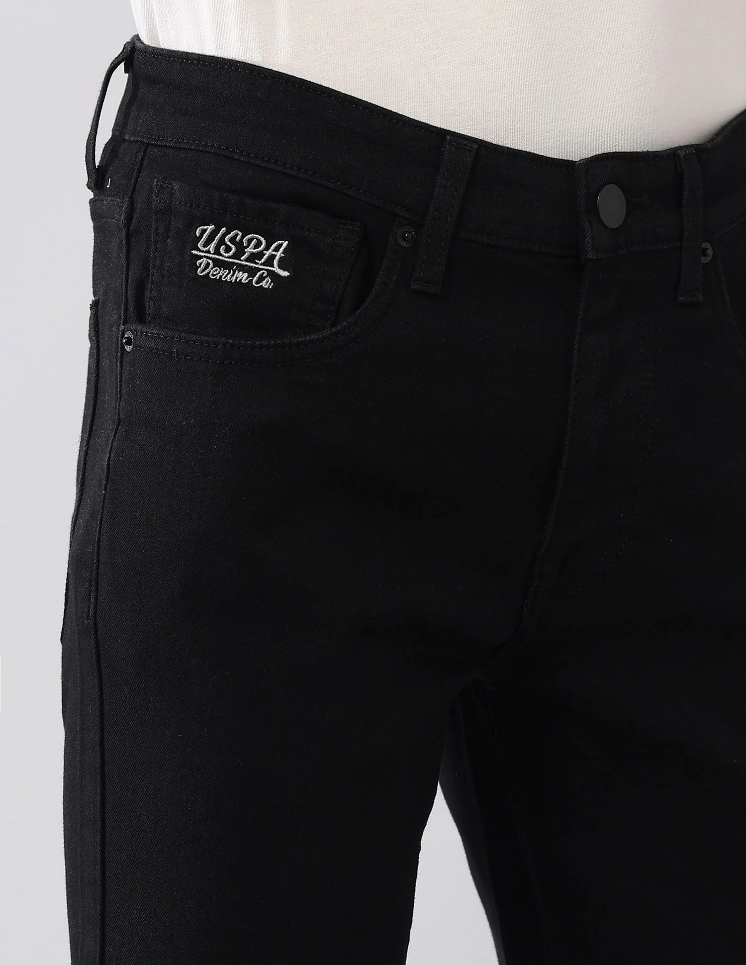 Regallo Skinny Fit Black Jeans - Image 7
