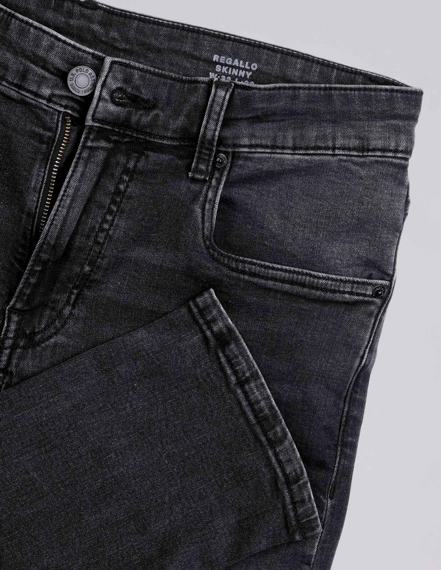 Regallo Skinny Fit Black Jeans - Image 2