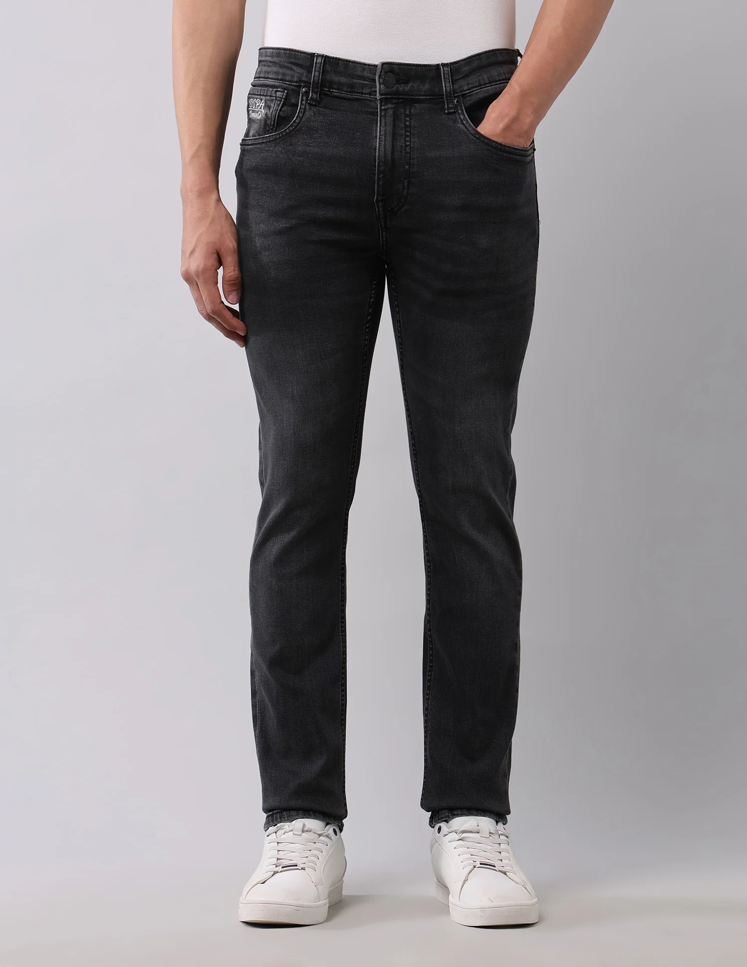 Regallo Skinny Fit Black Jeans - Image 6
