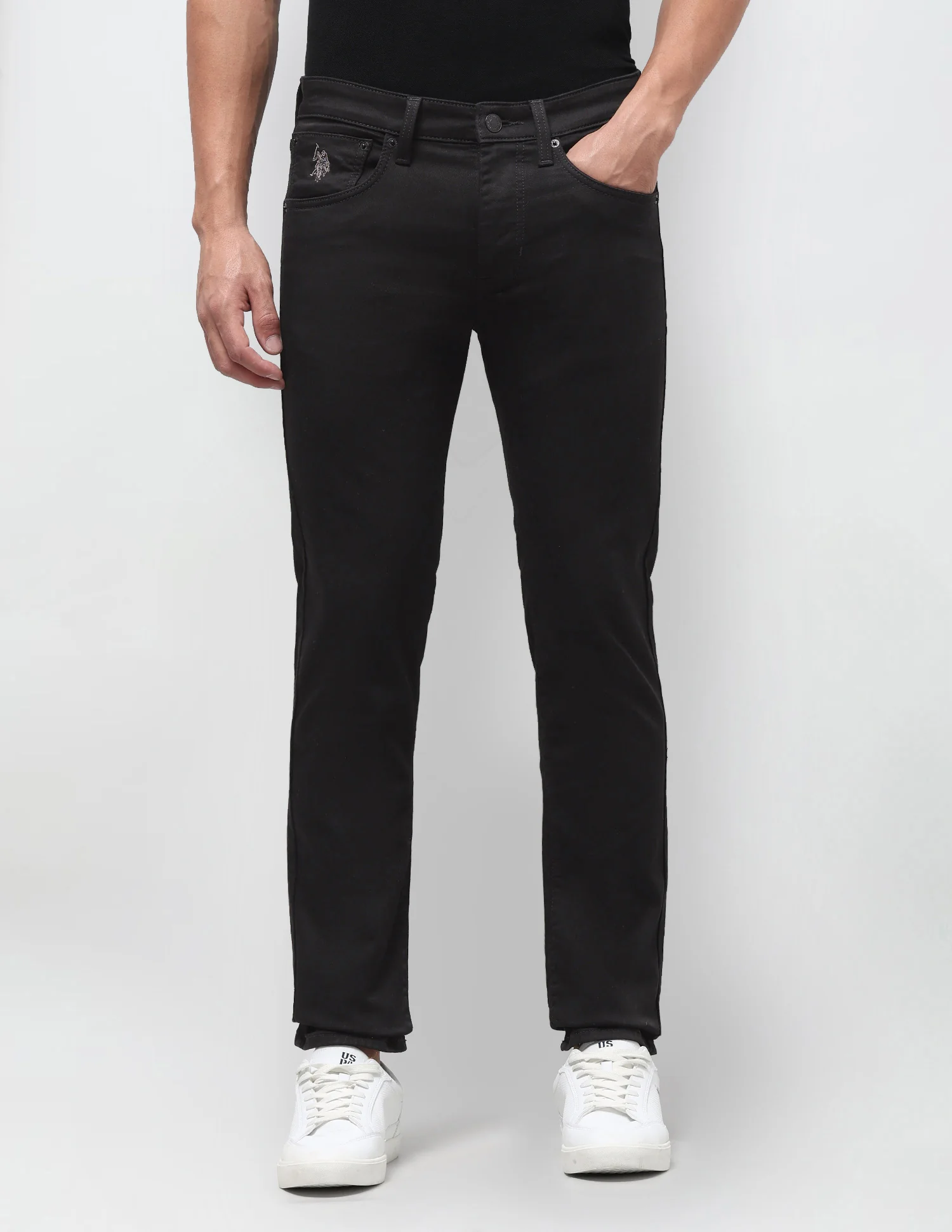 Regallo Skinny Fit Black Jeans - Image 6