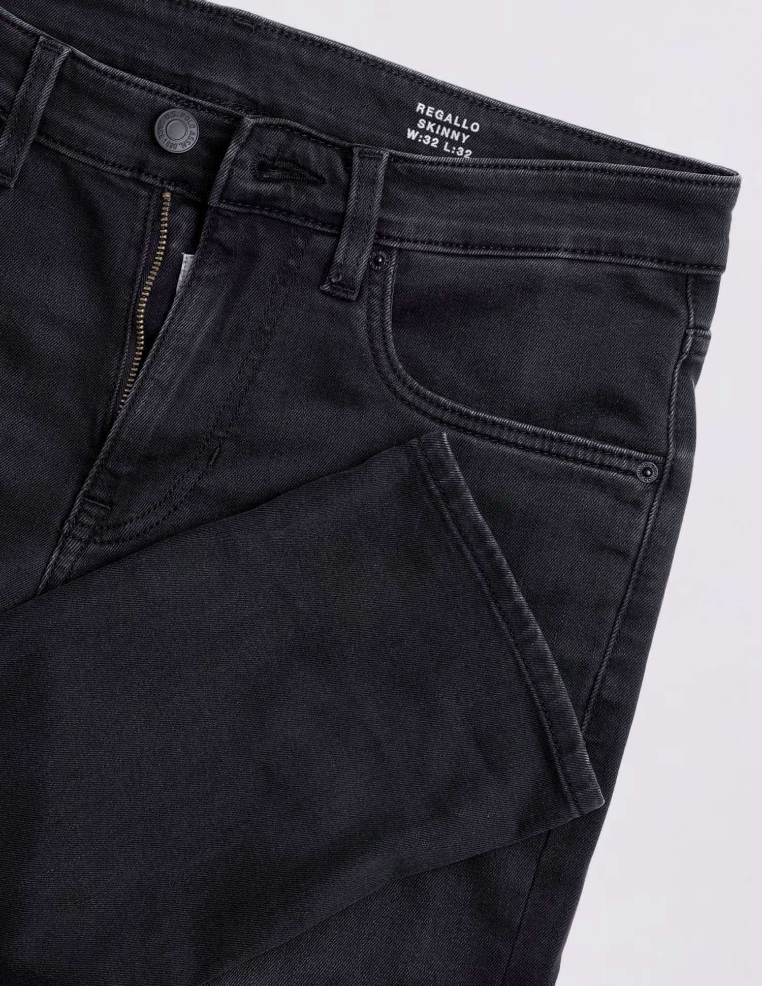 Regallo Skinny Fit Black Jeans - Image 2