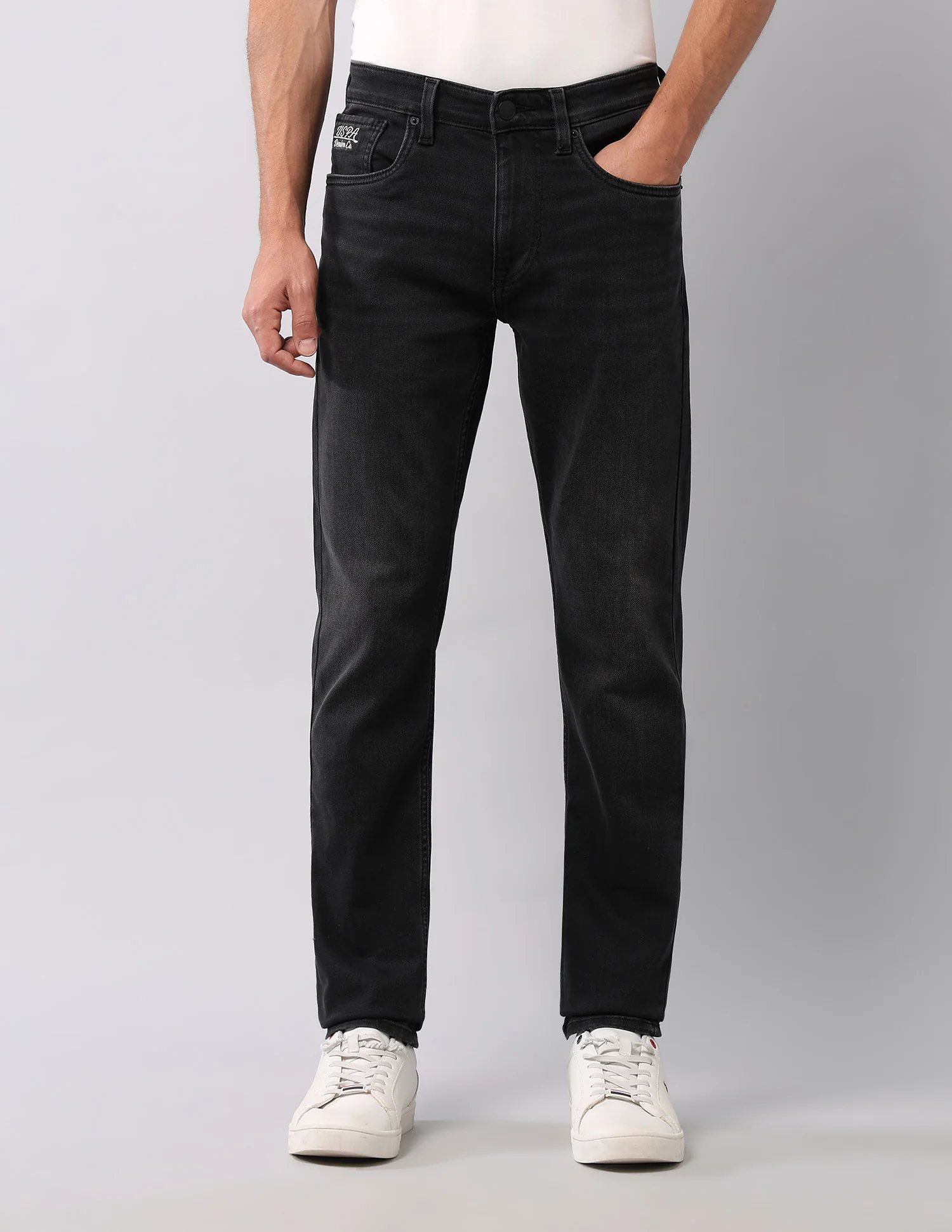 Regallo Skinny Fit Black Jeans - Image 6