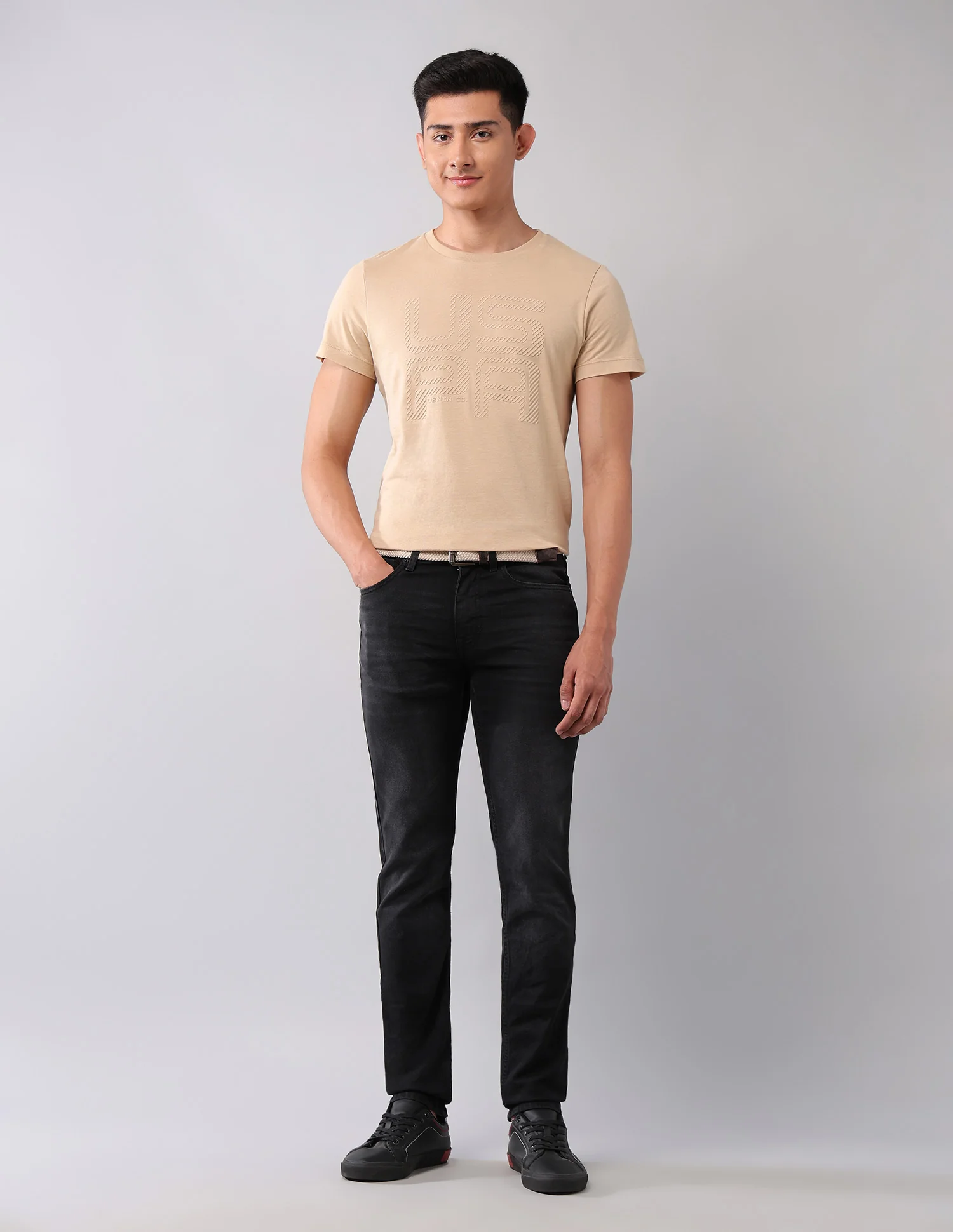 Regallo Skinny Fit Black Jeans - Image 3
