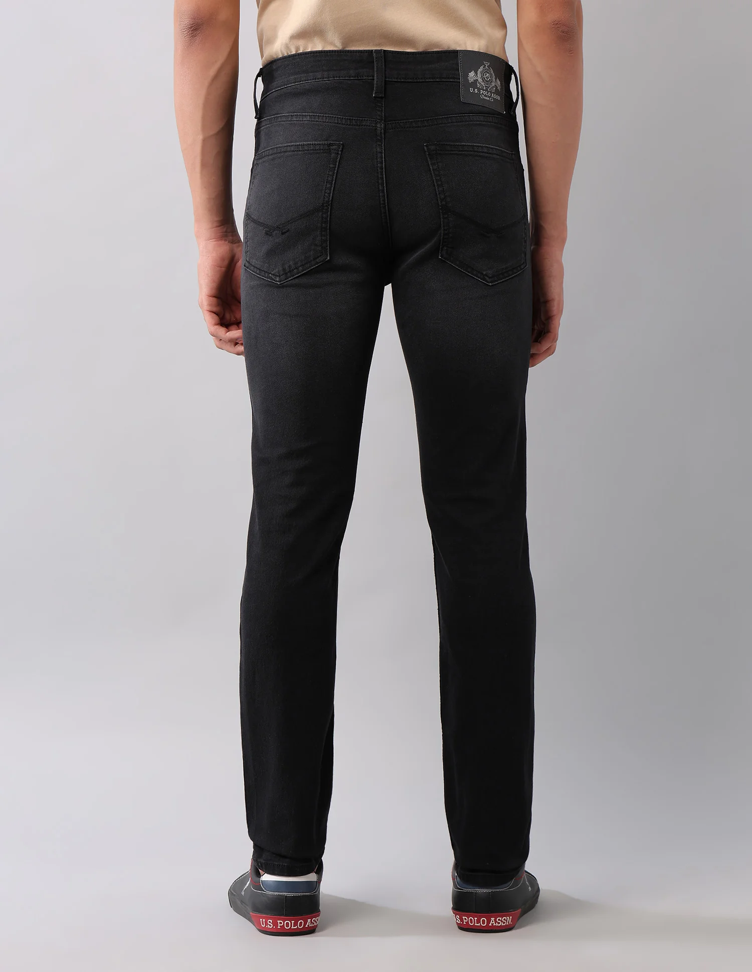Regallo Skinny Fit Black Jeans - Image 5